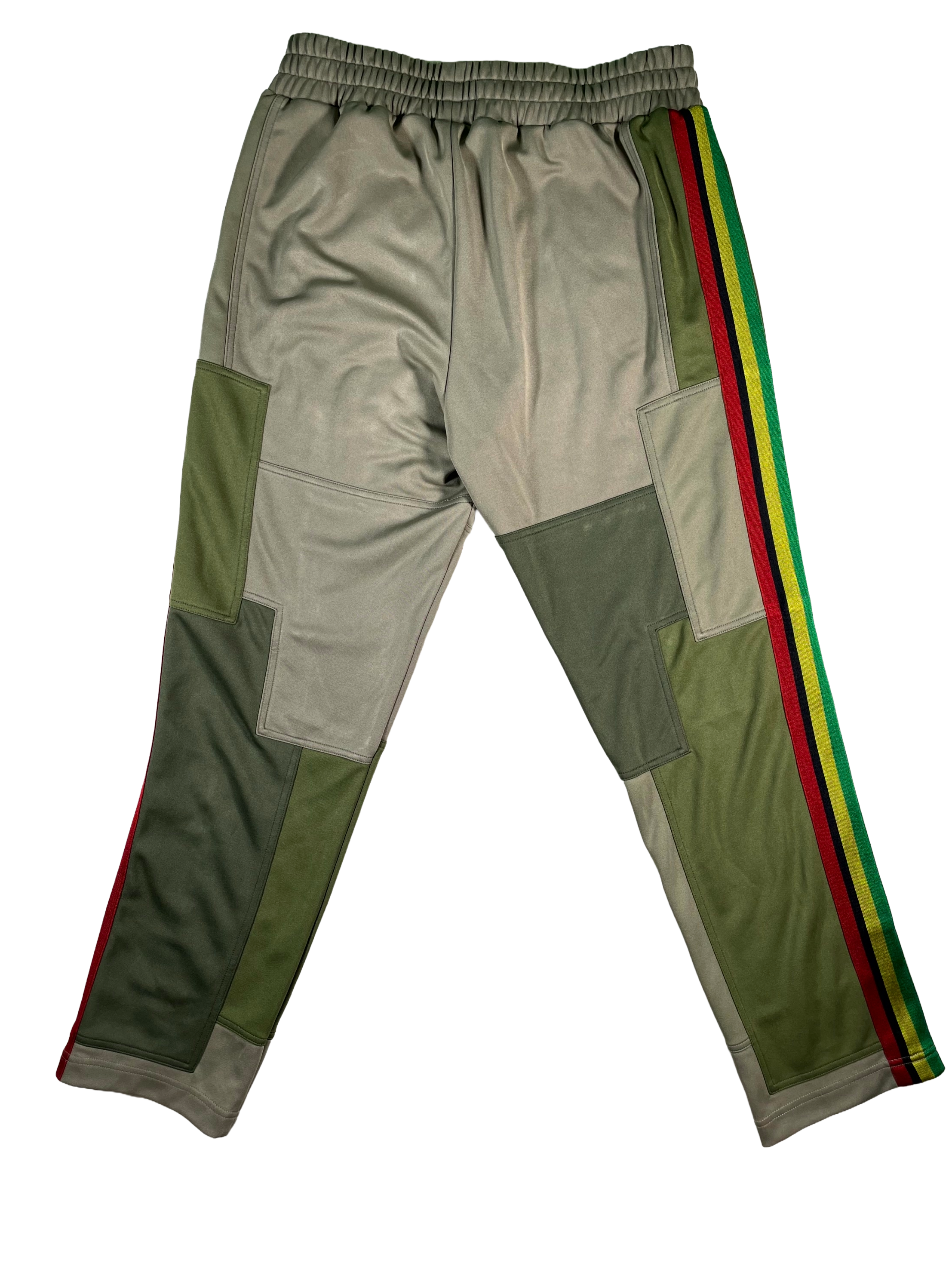 Palm Angels Patch Work Olive Track Pants