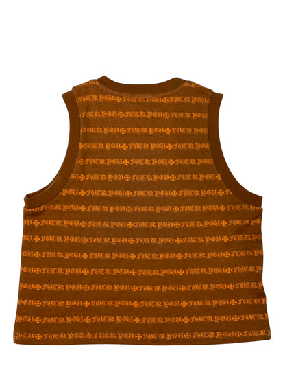Chrome Hearts x Mattyboy Teens From Mars Brown & Orange Tank Top