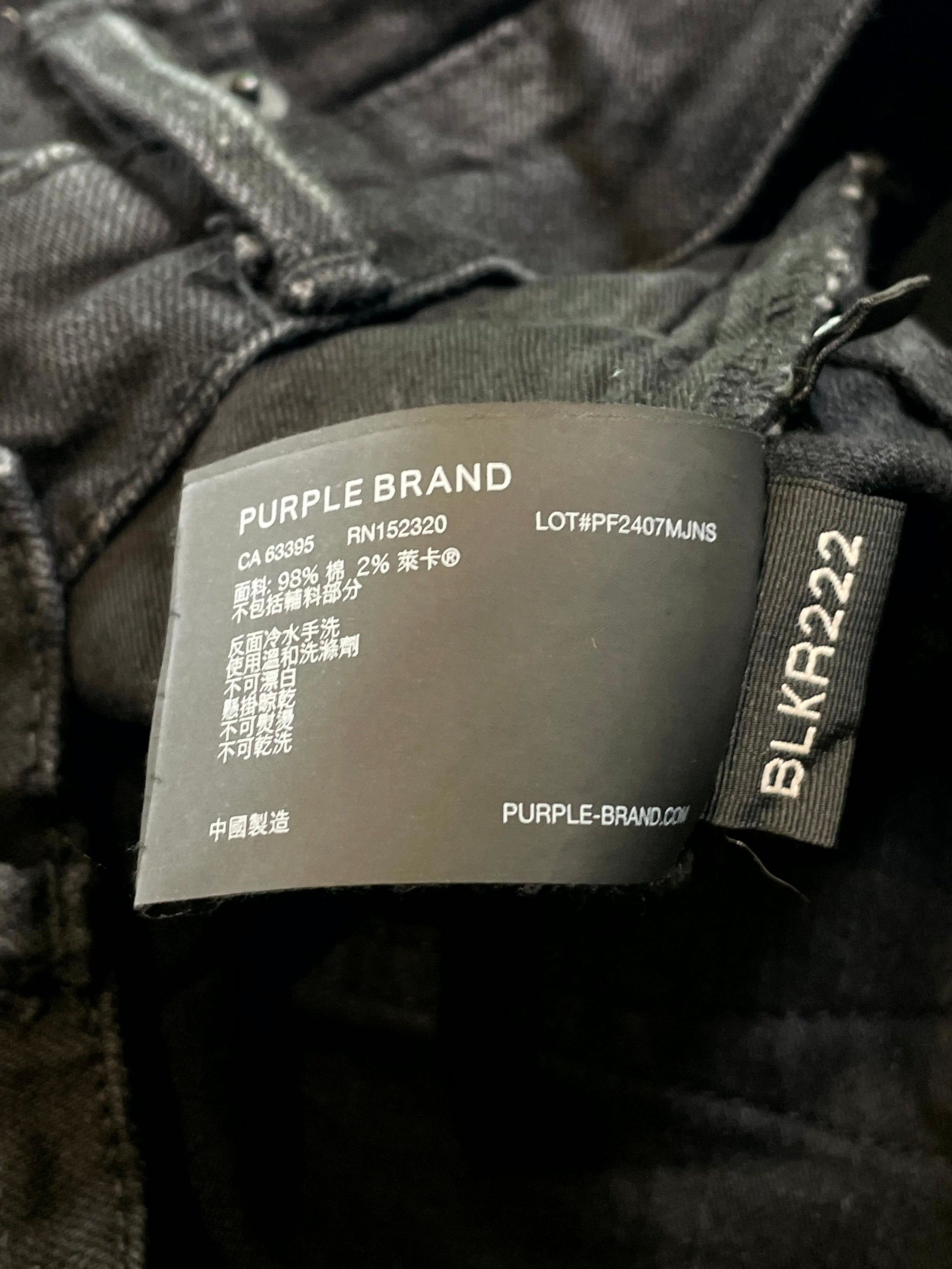 Purple Brand Black Jeans