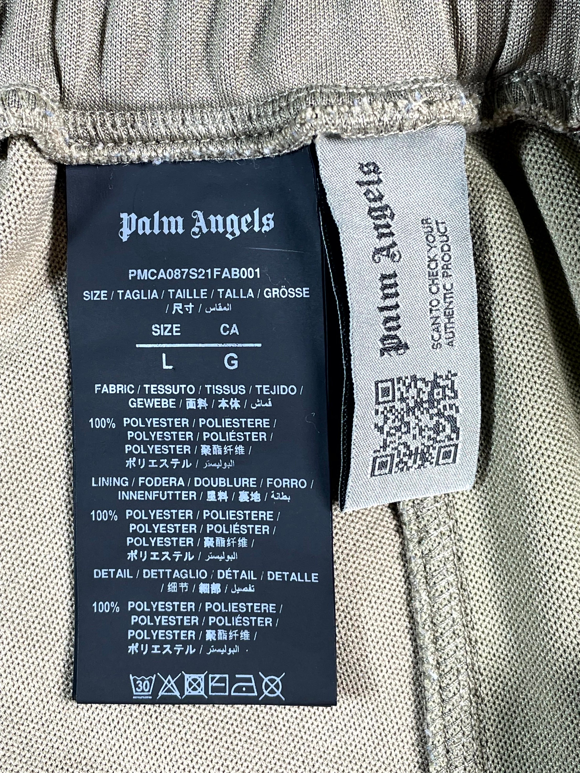 Palm Angels Patch Work Olive Track Pants