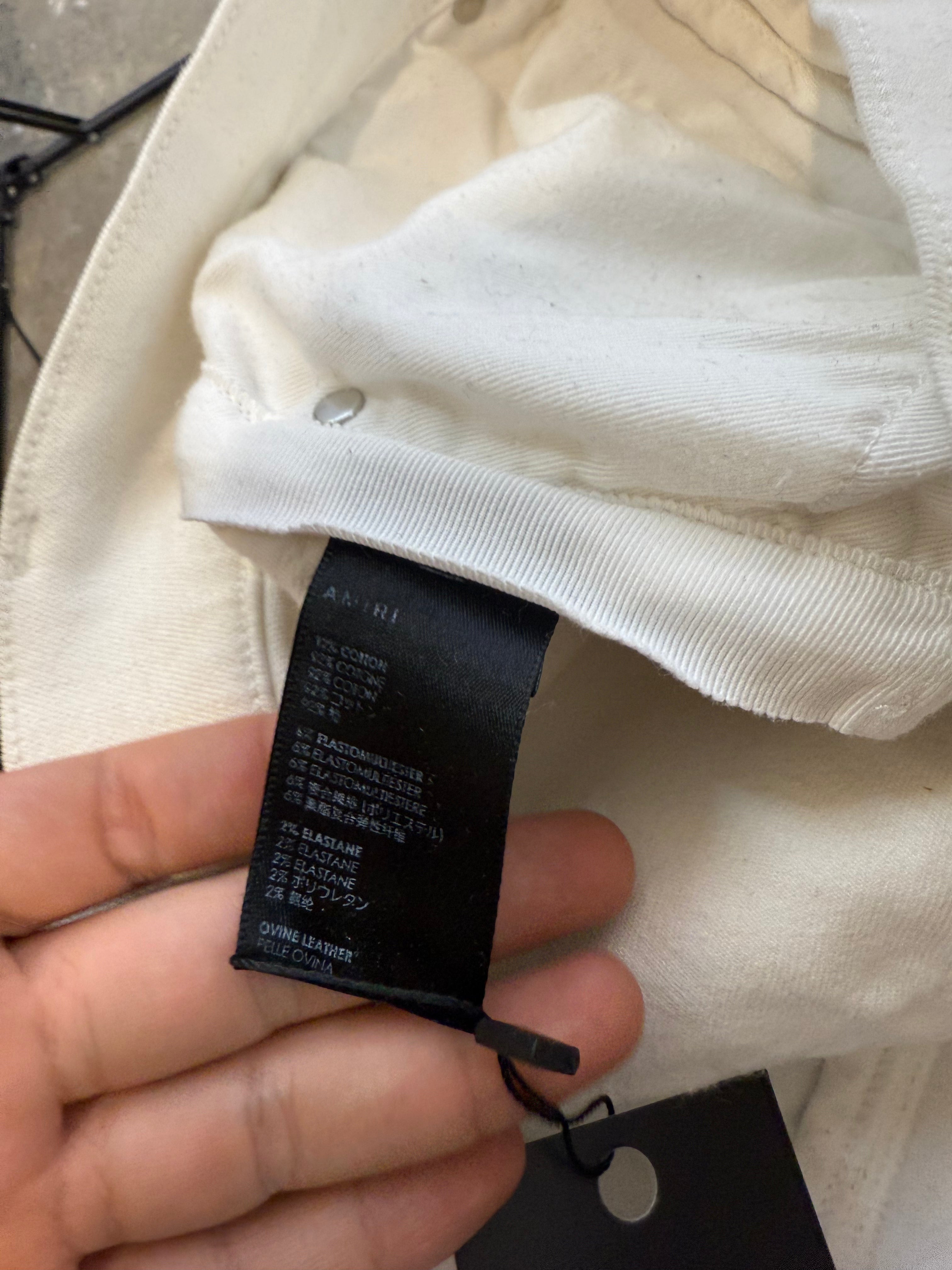 Amiri Jeans MX1 White Patch Used 33