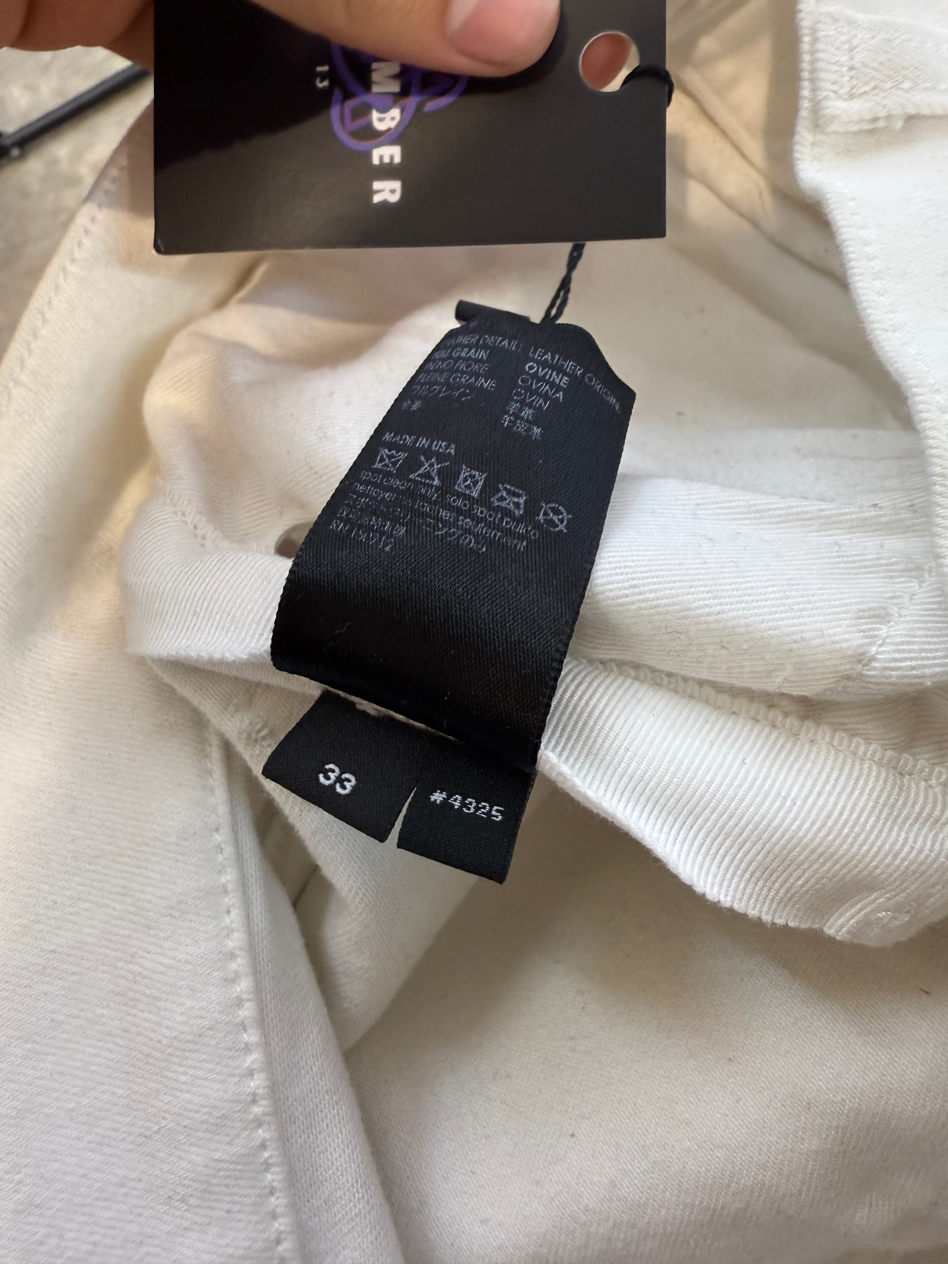 Amiri Jeans MX1 White Patch Used 33