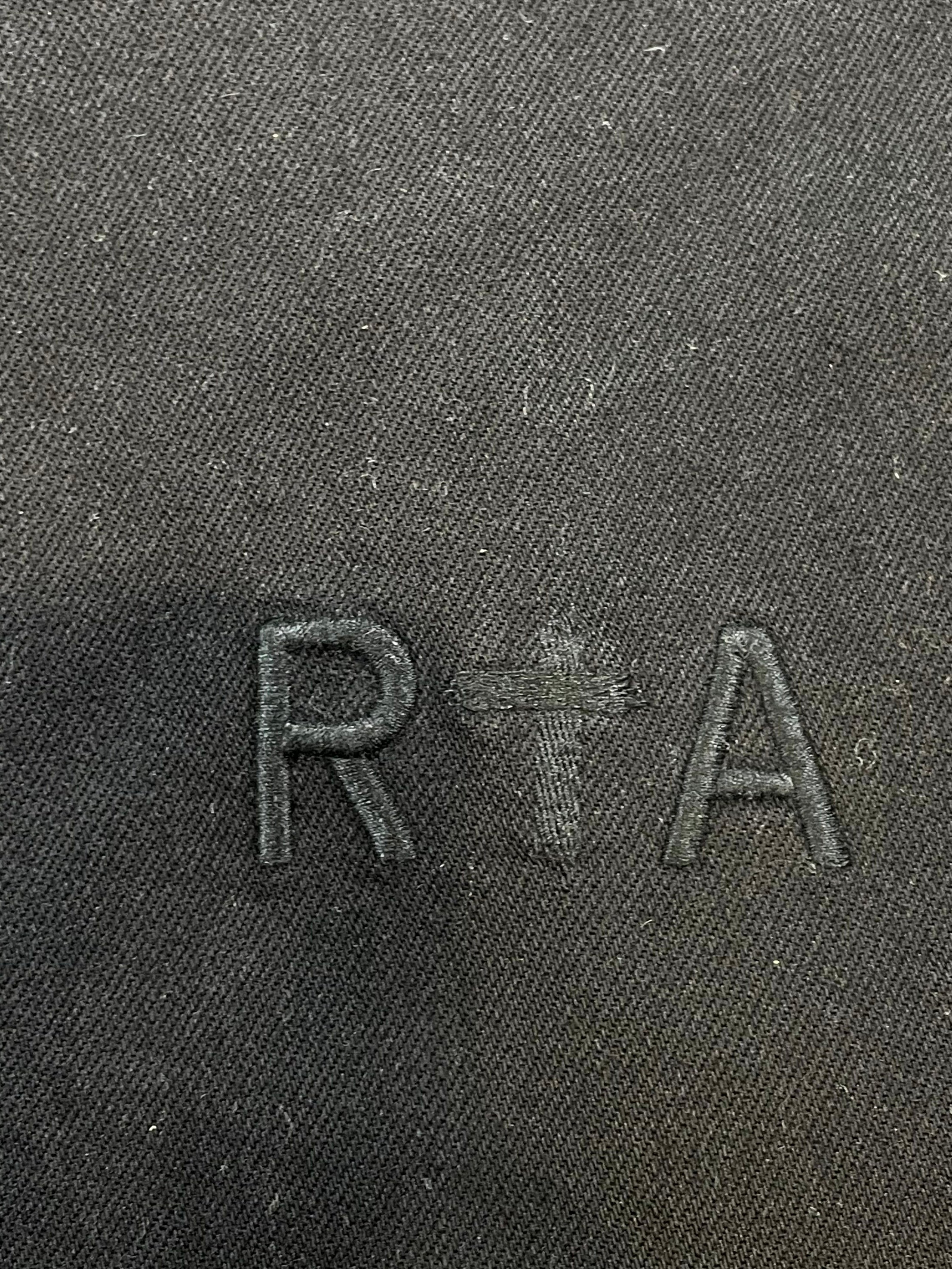 RTA Embroidered Logo Black Jeans