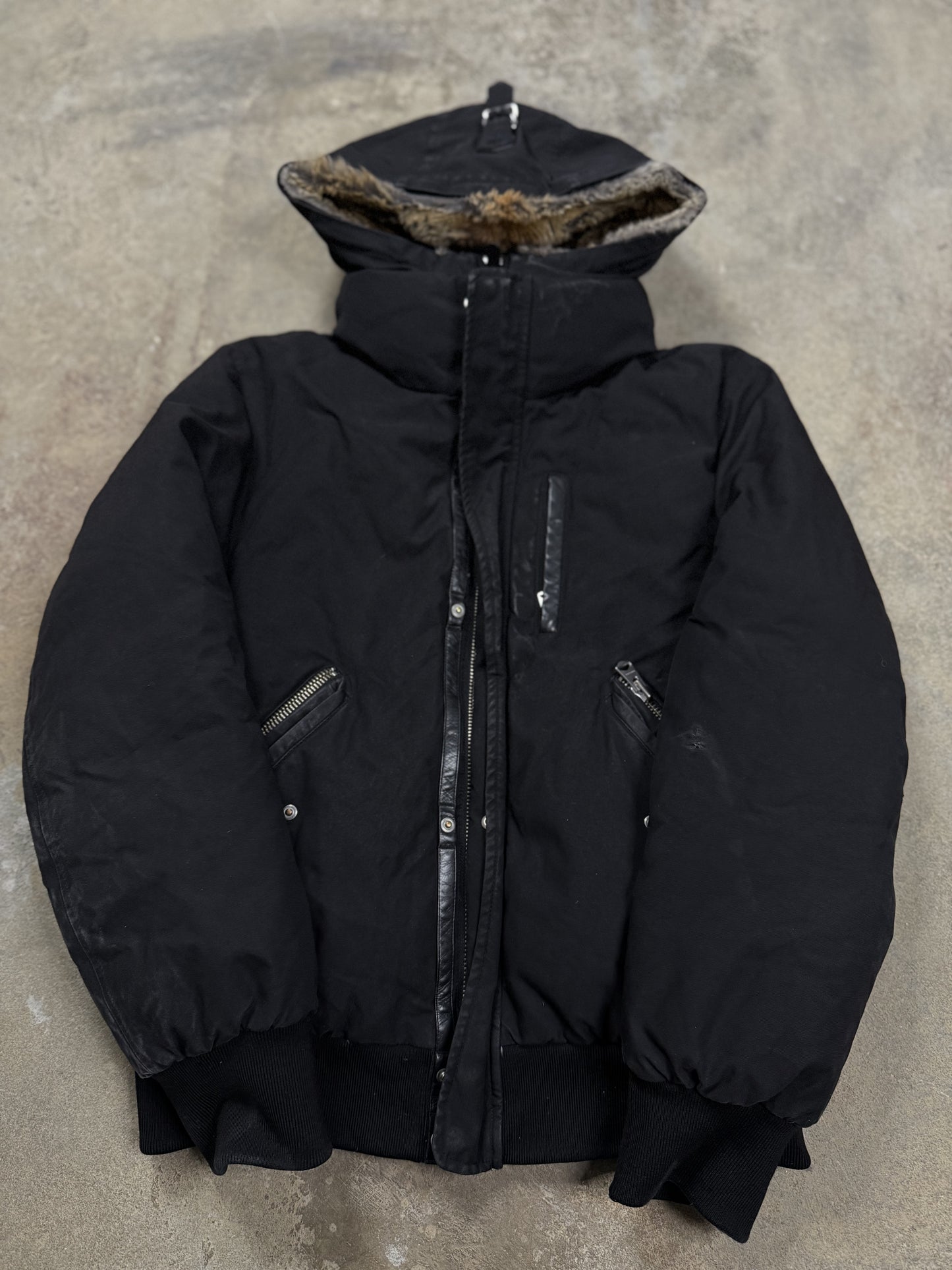 Mackage Jacket Black Fur Used 42 (Medium)