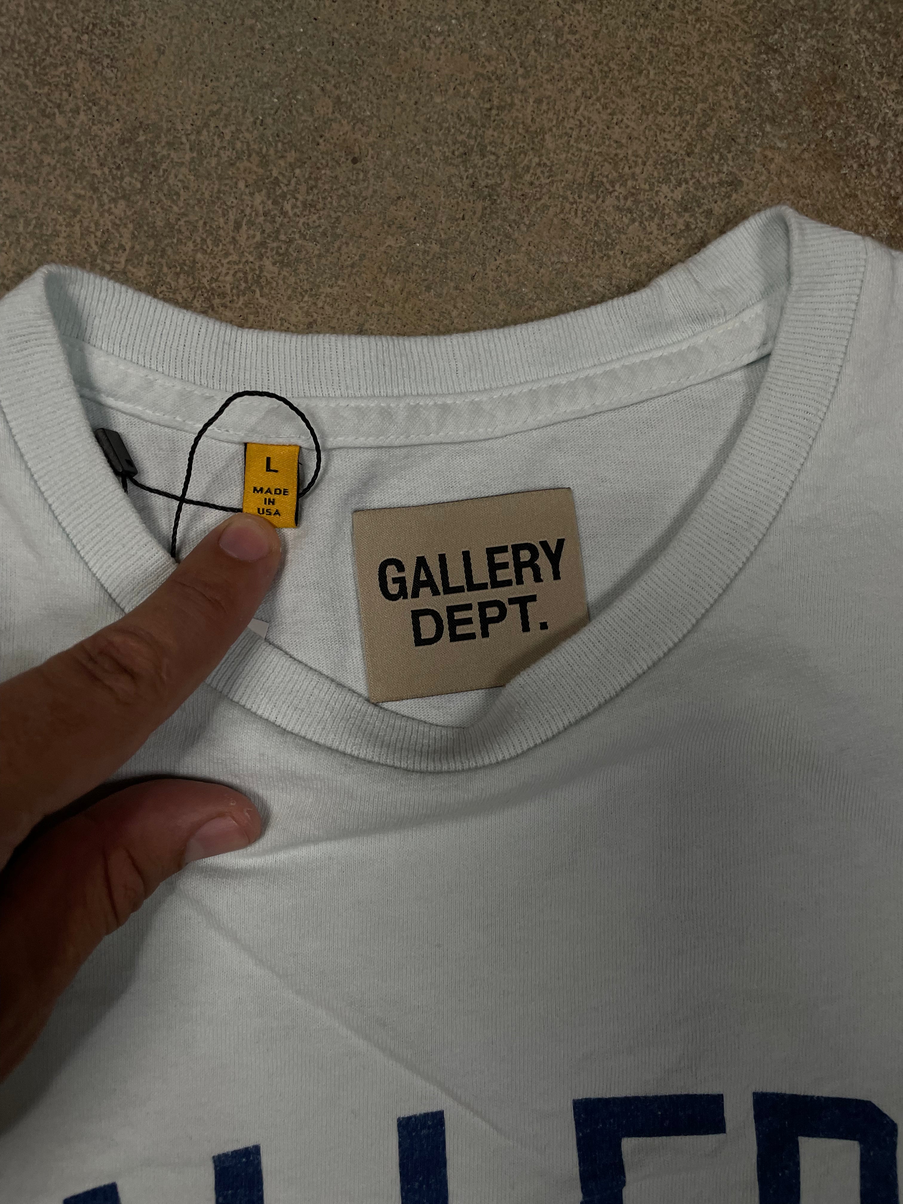 Gallery Dept Baby Blue Art Dept Tee Large Used