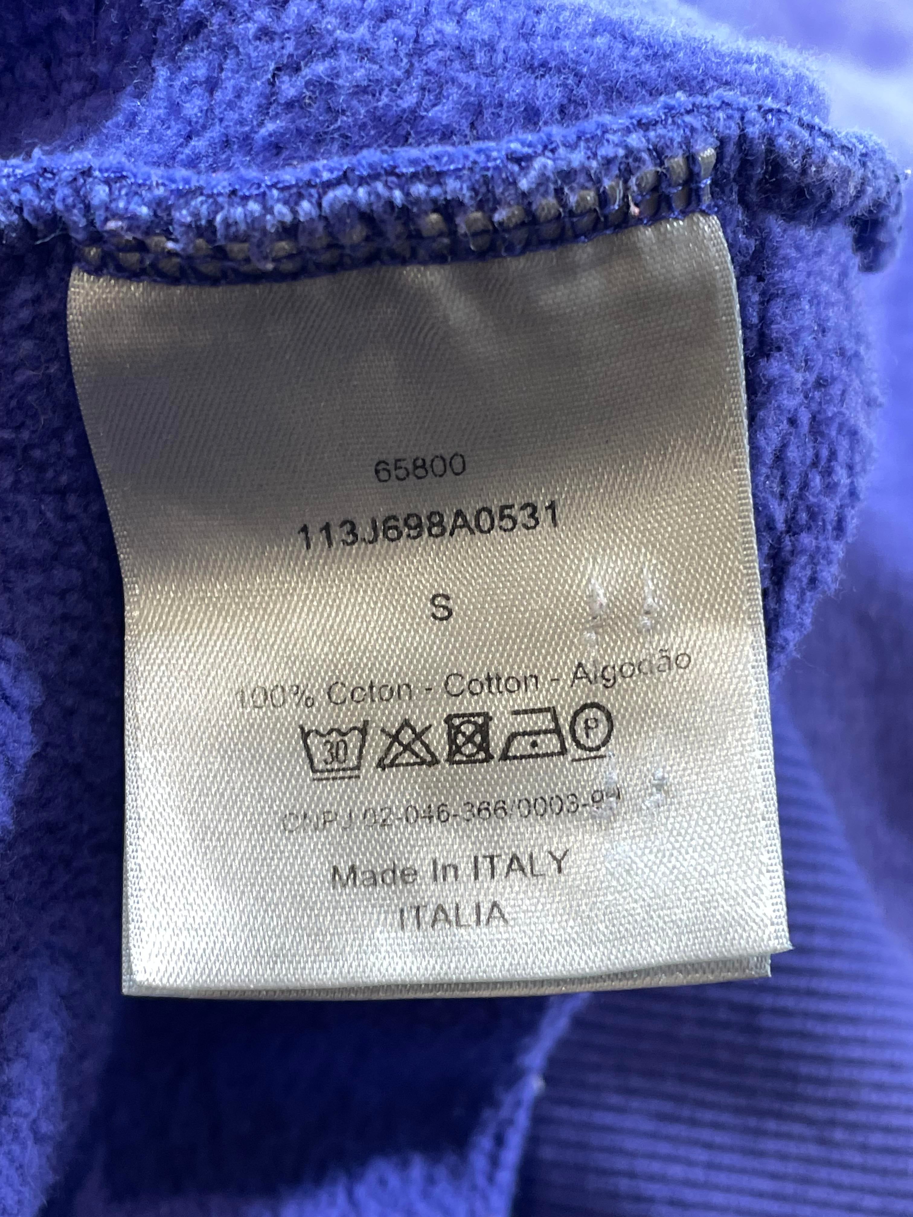 Dior CD Logo Blue Hoodie