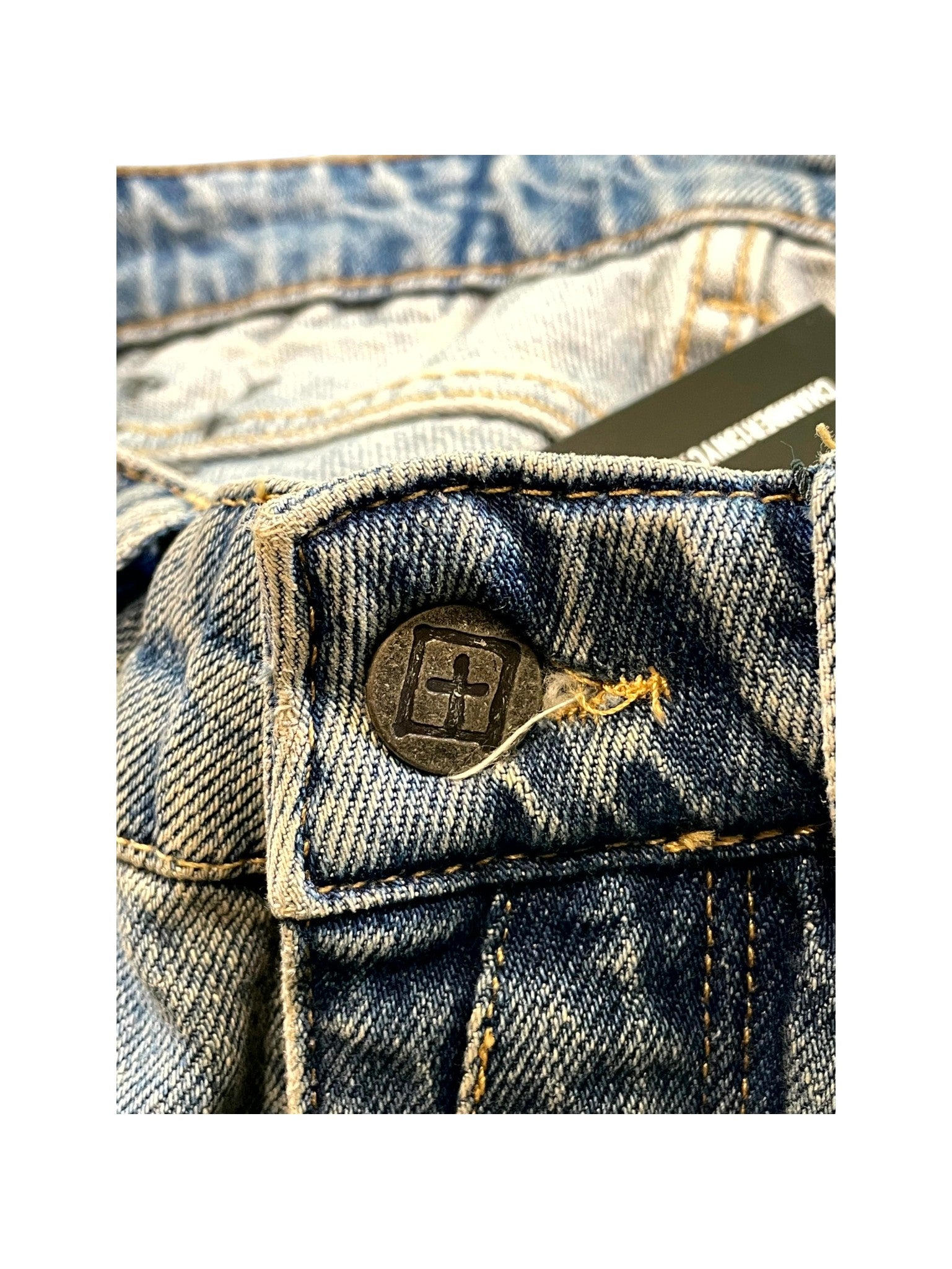 Ksubi Knee Logo Light Wash Jeans