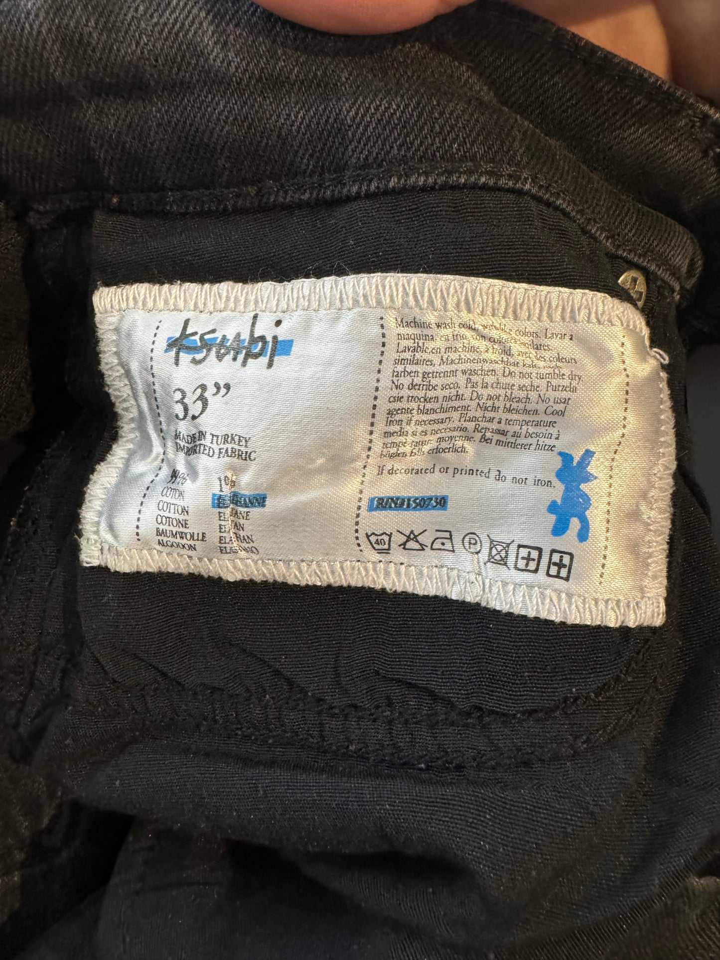 Ksubi Jeans Black Used 33