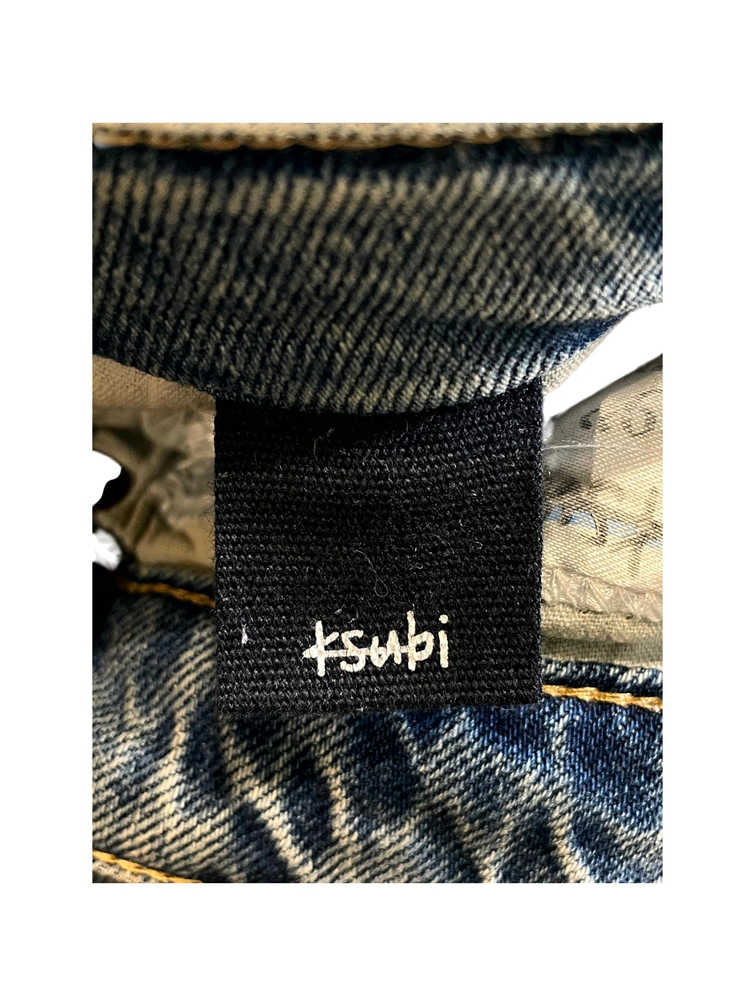 Ksubi Knee Logo Light Wash Jeans