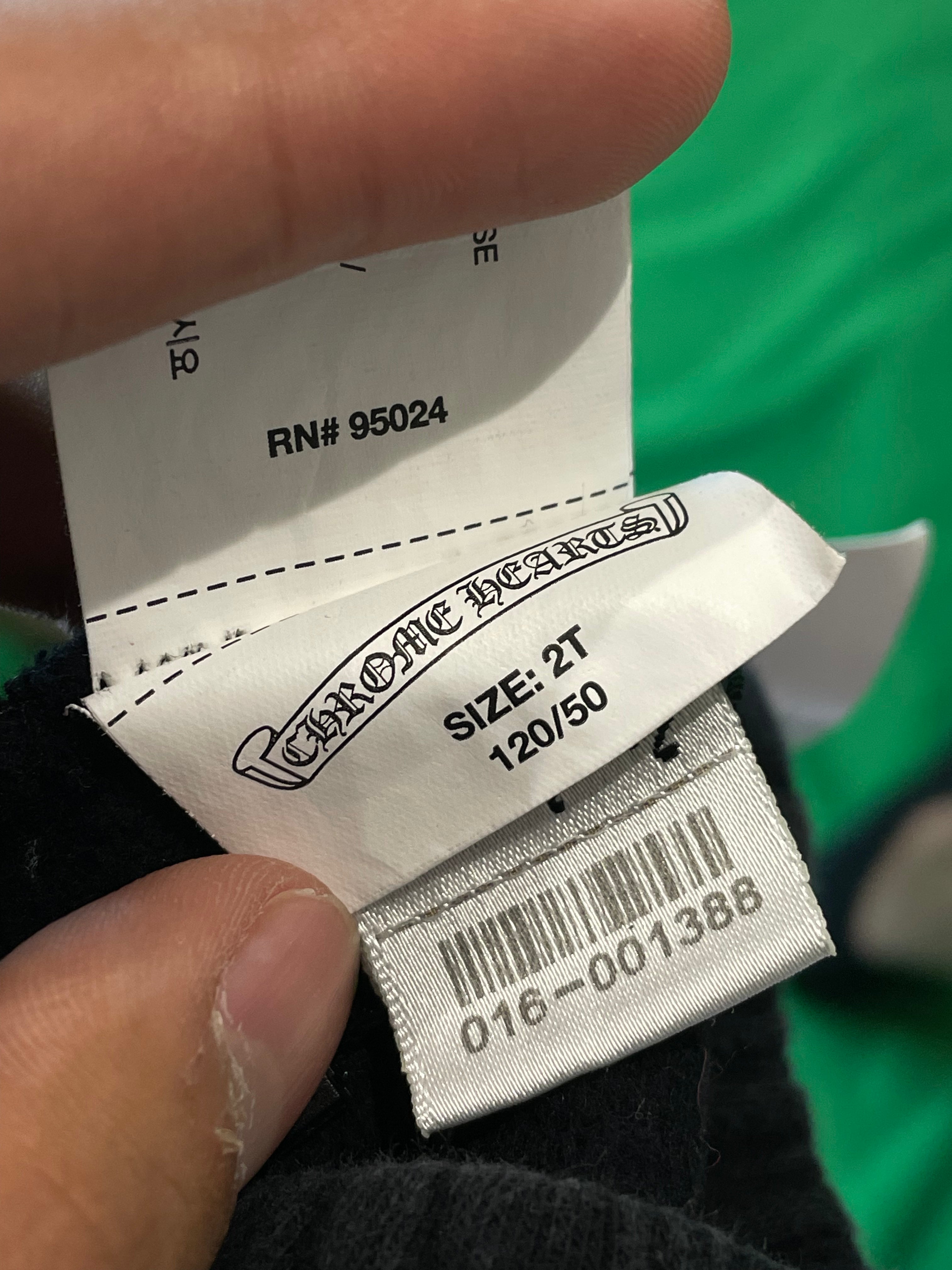 Chrome Hearts Sweats Black Red Used 2T