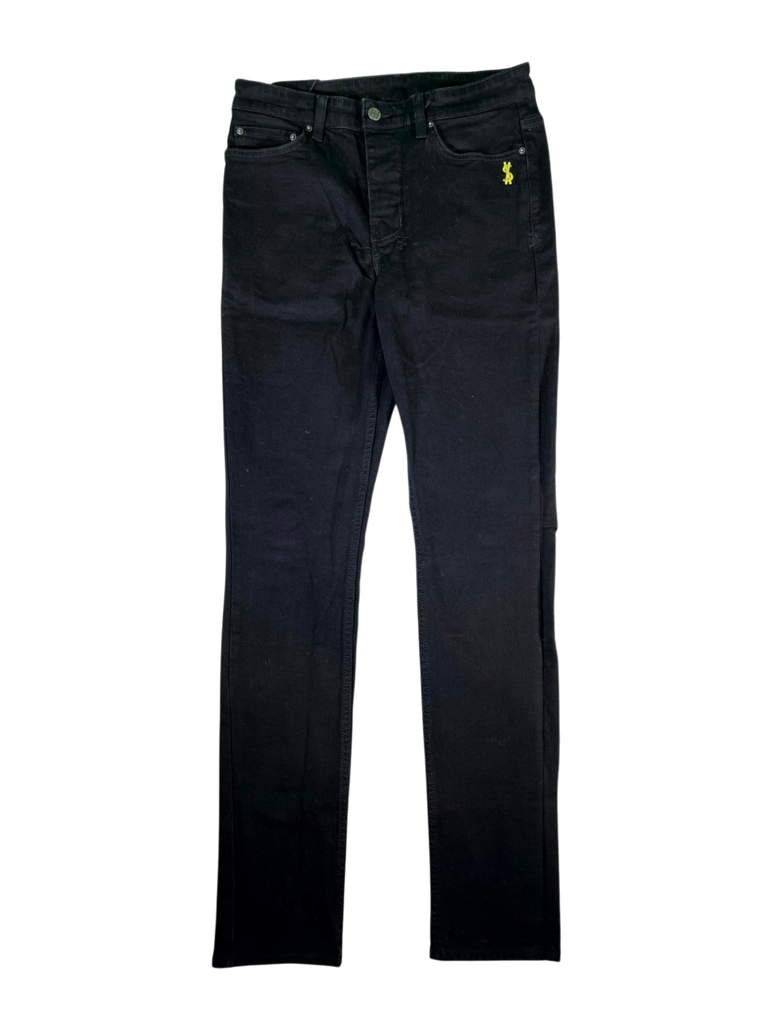 Ksubi "Plus" Black & Yellow Jeans