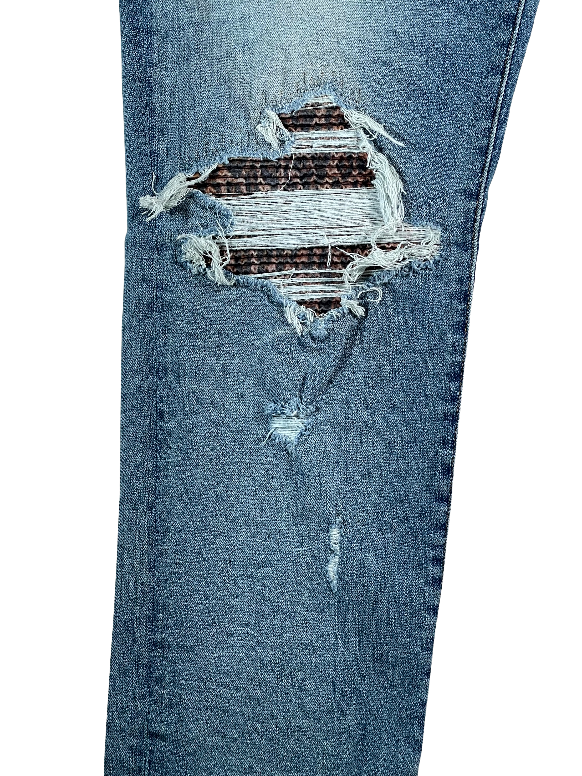 Amiri Acid Patch MX1 Light Wash Jeans