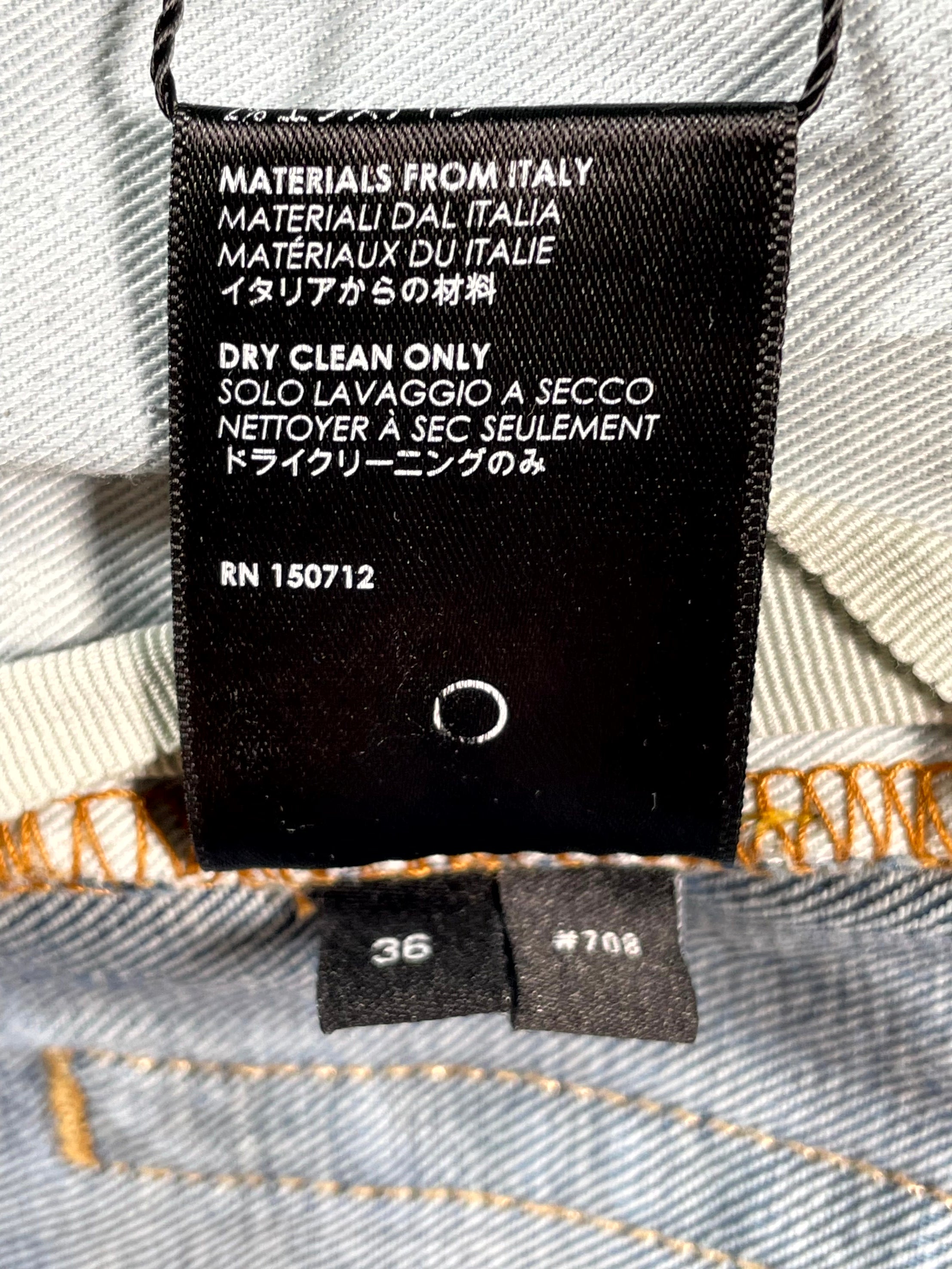 Amiri MX2 Denim Patch Blue Jeans