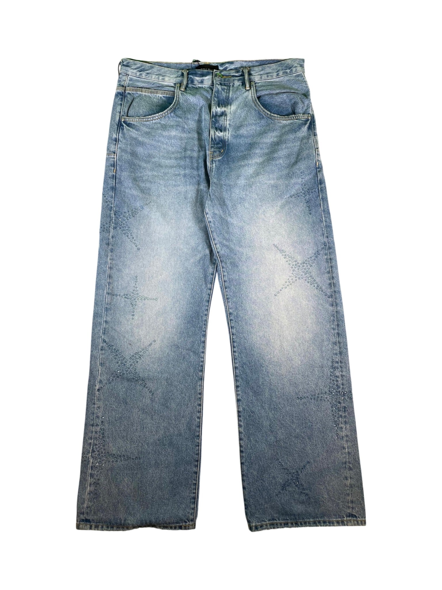 Purple Brand "Crystal Star" Light Wash Jeans