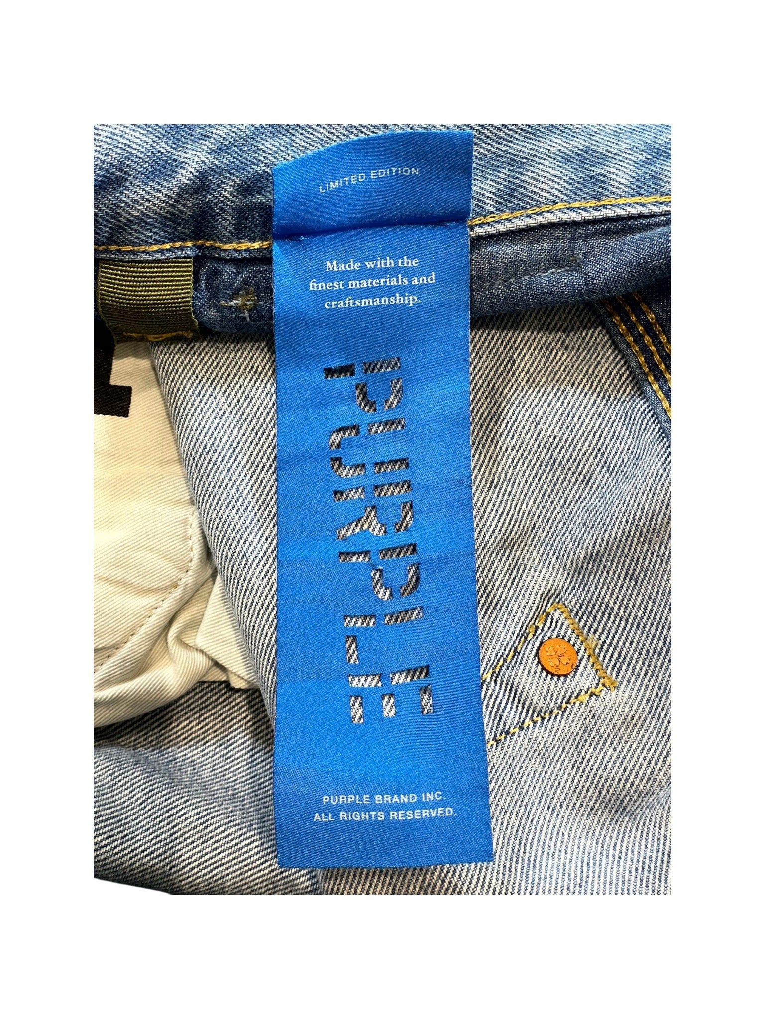 Purple Brand "Crystal Star" Light Wash Jeans