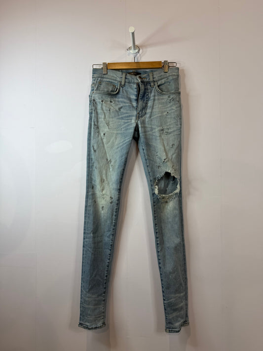 Amiri Jeans Light Wash Ripped Used 30