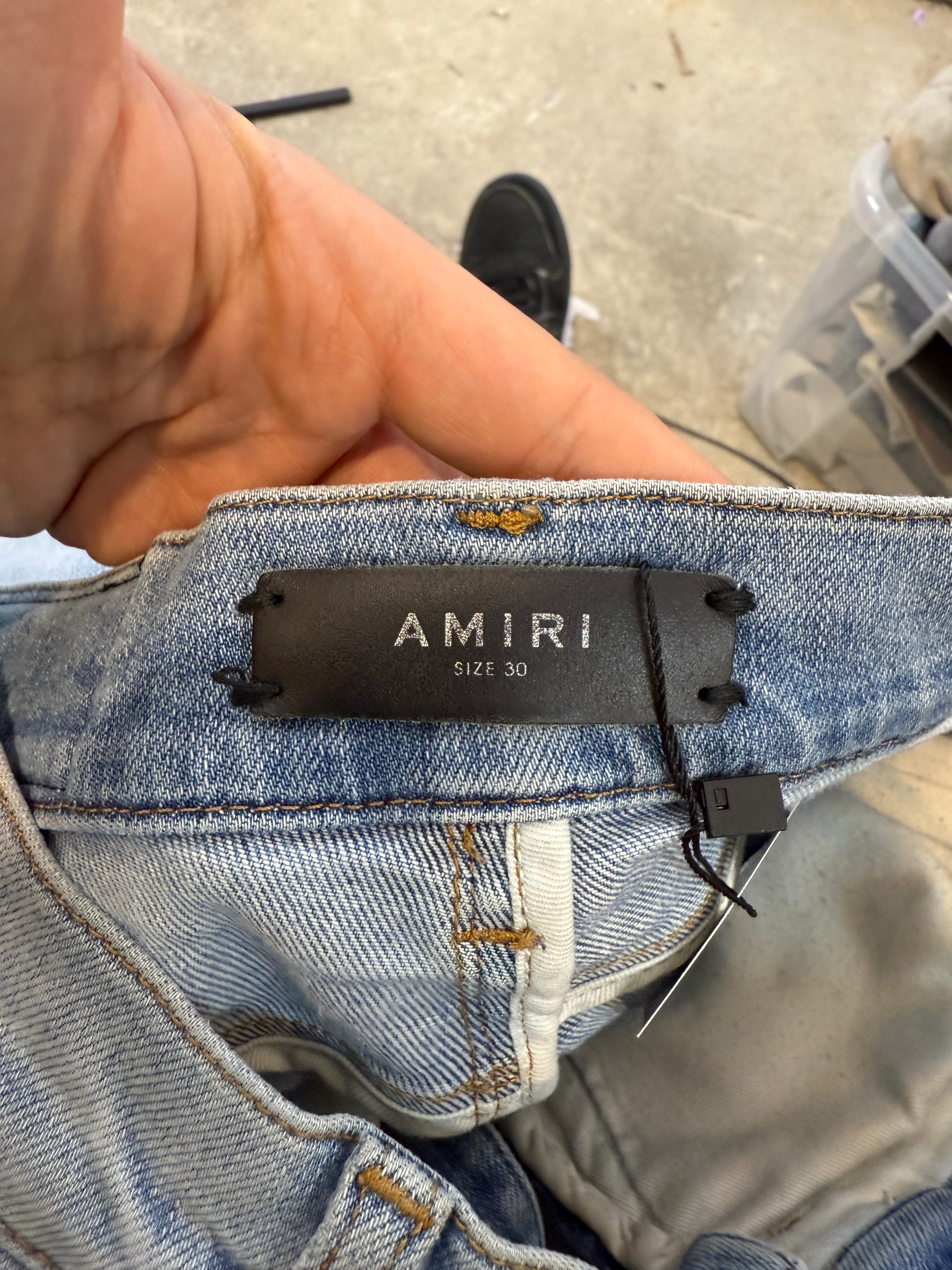 Amiri Jeans Light Wash Ripped Used 30