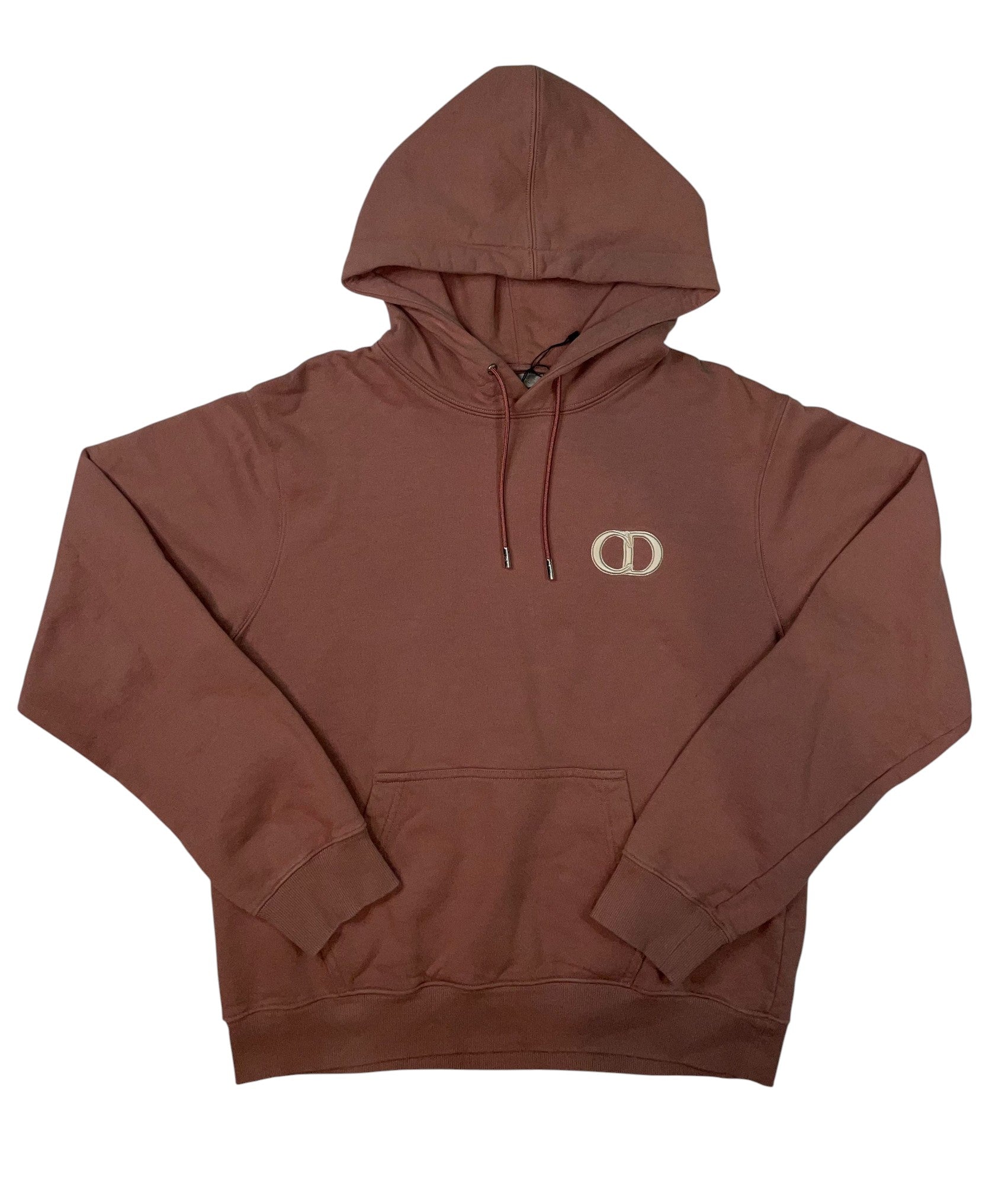 Dior CD Logo Rust Pink Hoodie