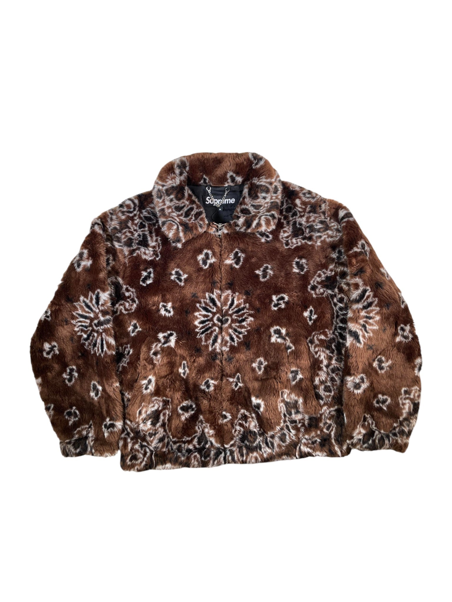 Supreme Paisley Faux Fur Jacket