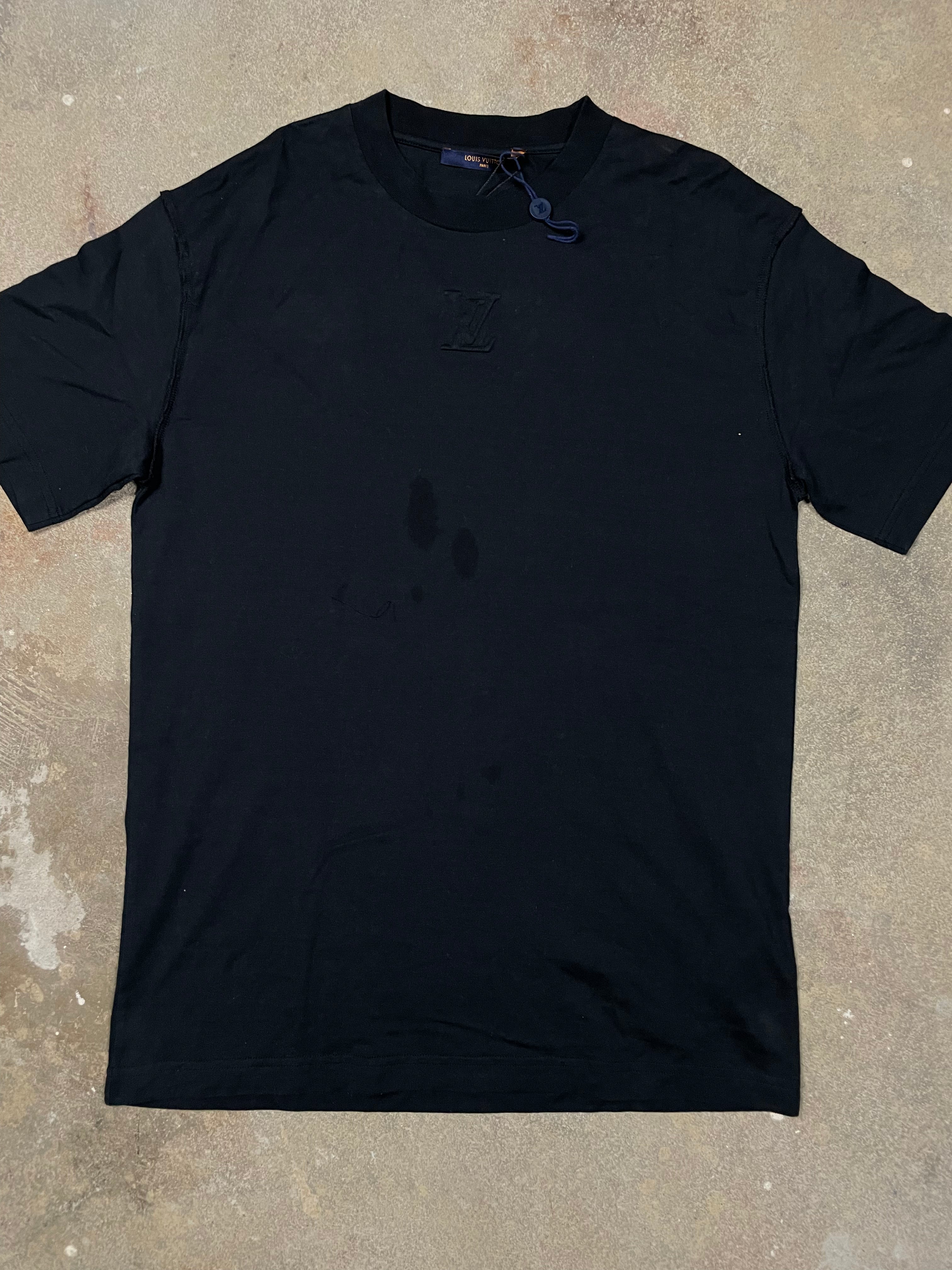LV Tonal Black Tee
