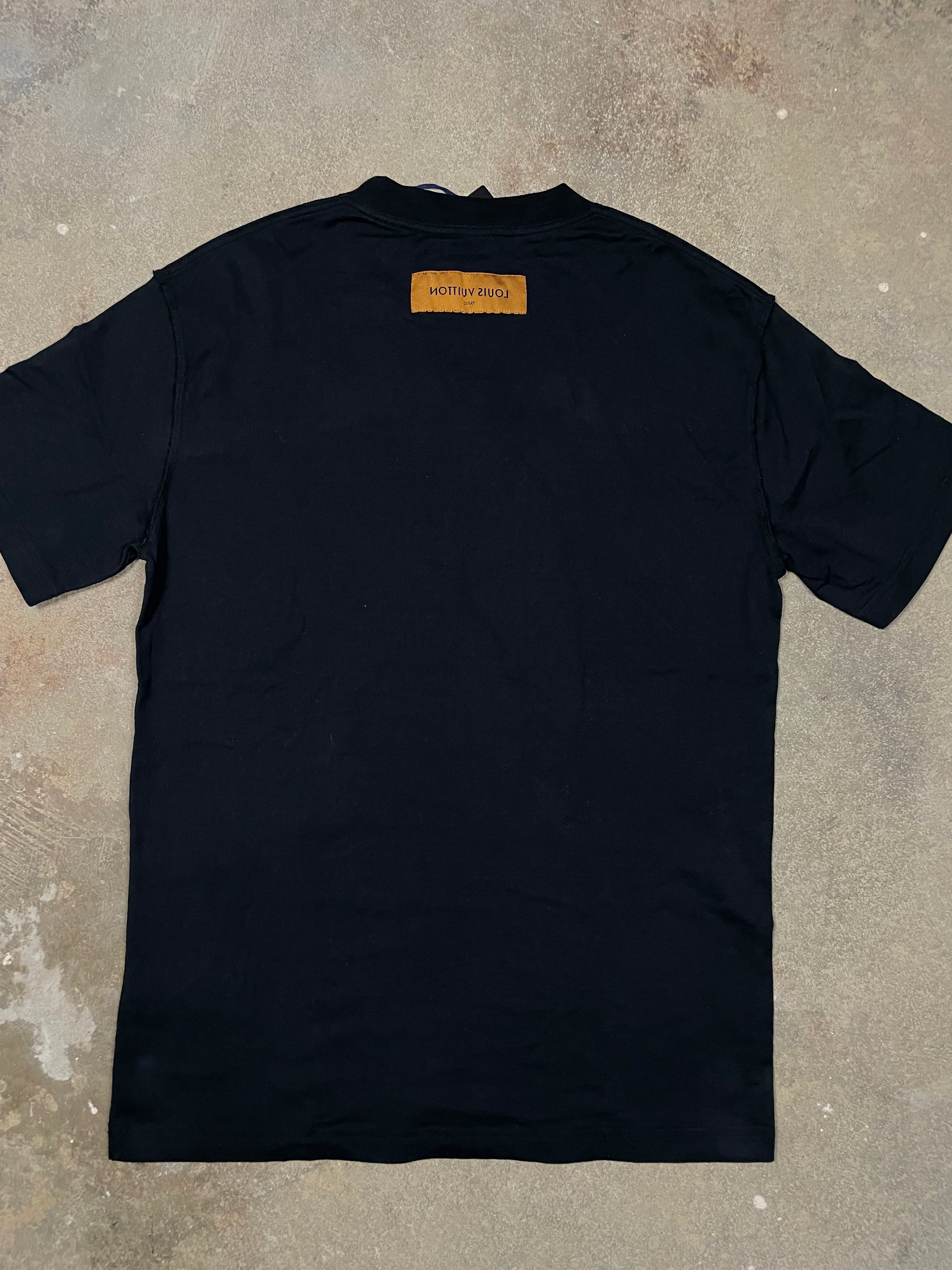 LV Tonal Black Tee