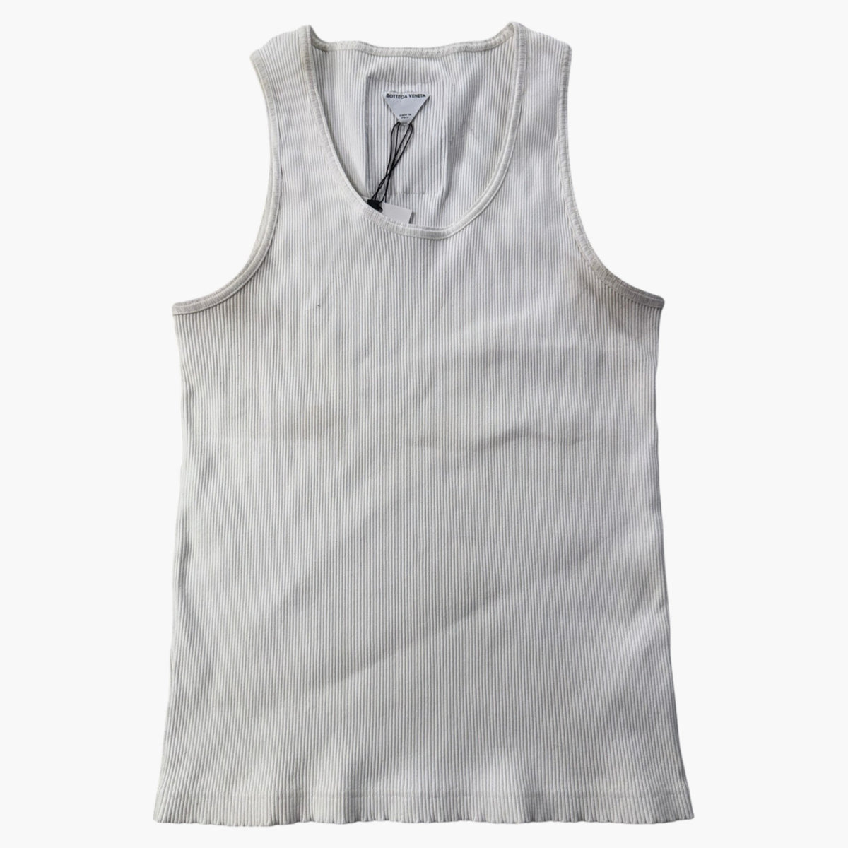 Bottega Veneta Logo White Tank Top