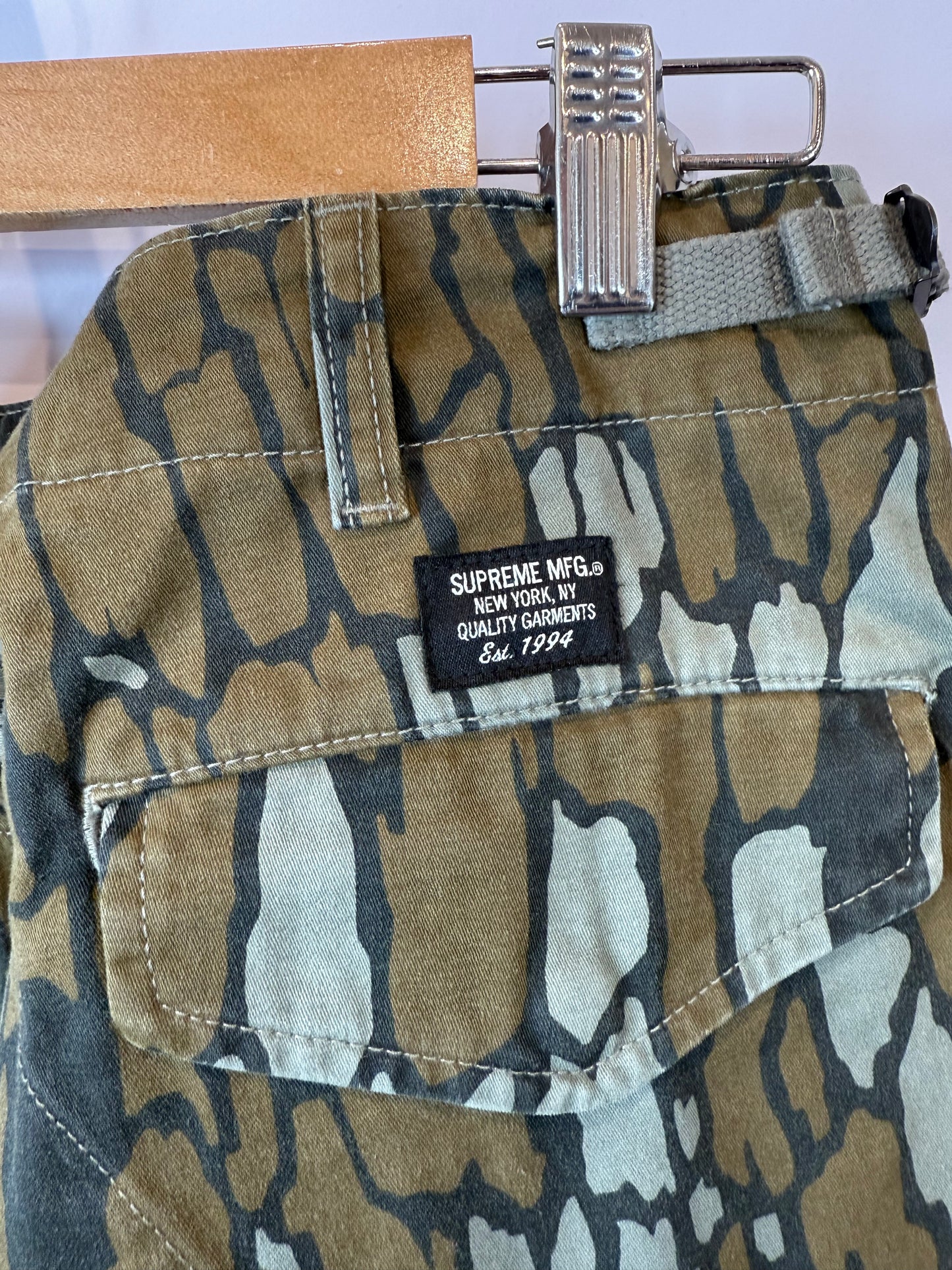 Supreme Camo Cargo Pants Used 34