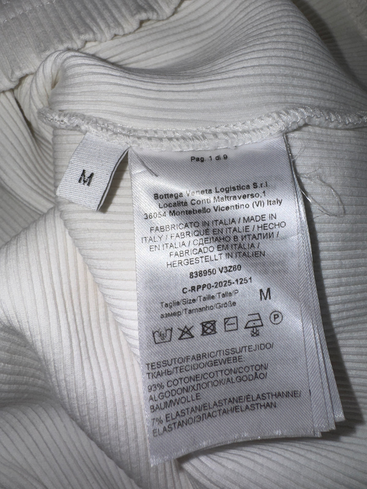 Bottega Veneta Logo White Tank Top