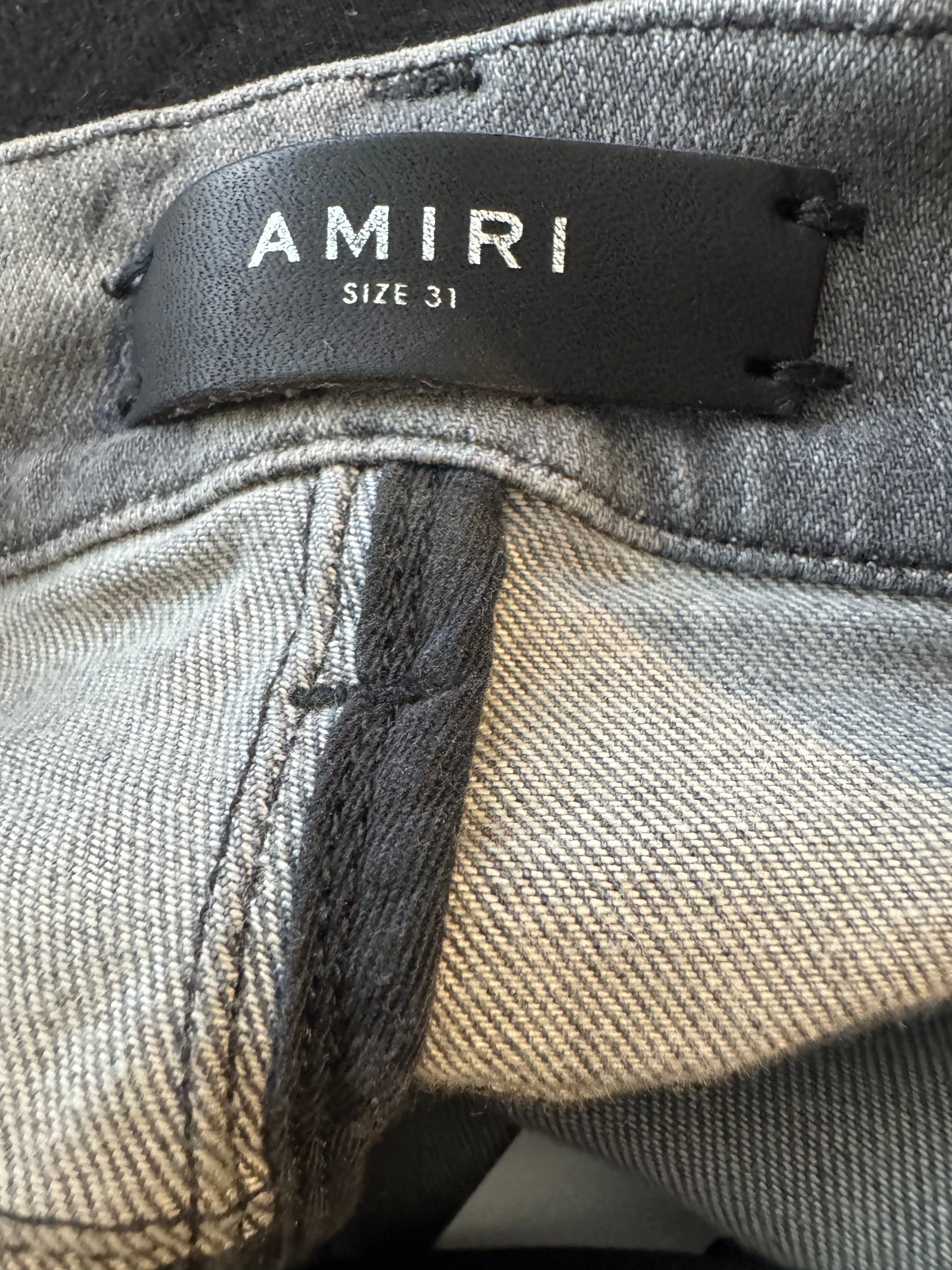 Amiri MX2 Grey Black Patch Used 31