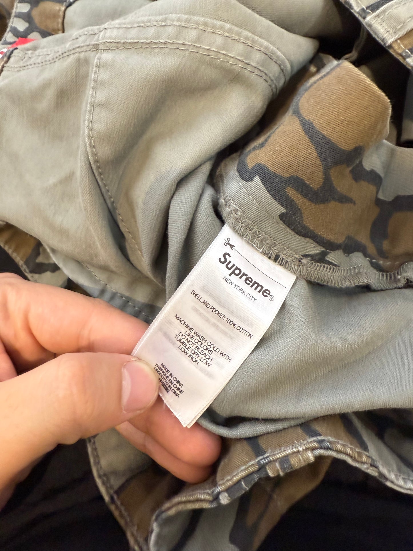 Supreme Camo Cargo Pants Used 34