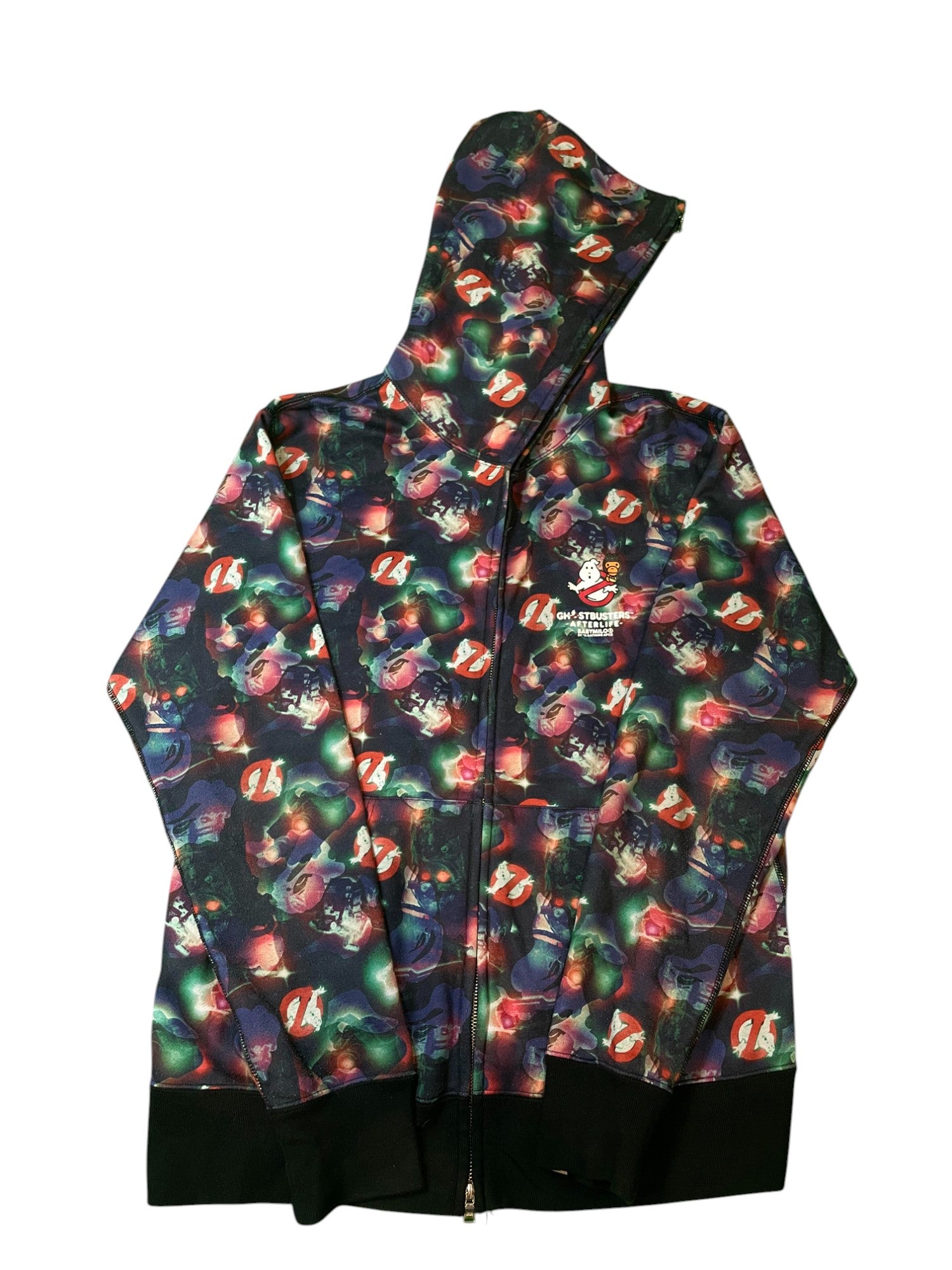 BAPE "Ghostbusters" Zip Up Multicolor Hoodie