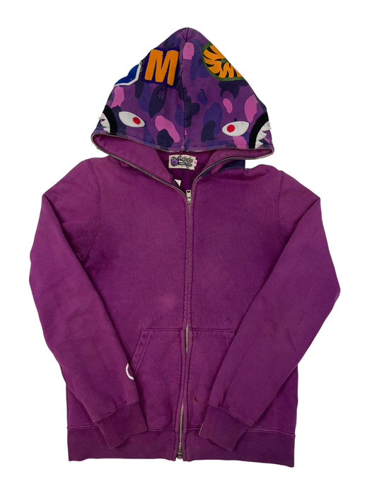 BAPE Shark Camo Purple Hoodie