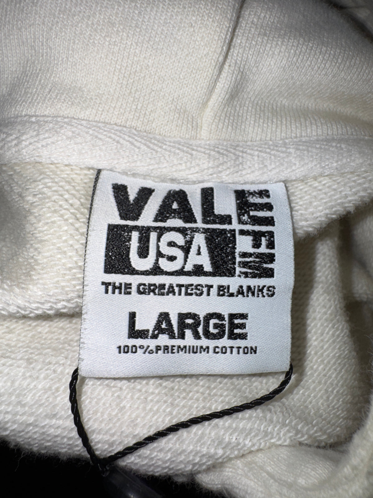 Vale NYC White Zip Up Hoodie