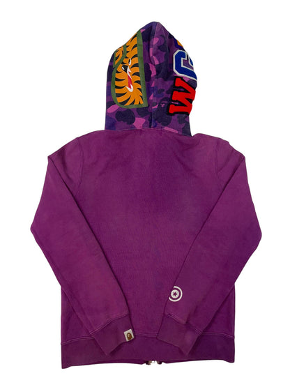 BAPE Shark Camo Purple Hoodie