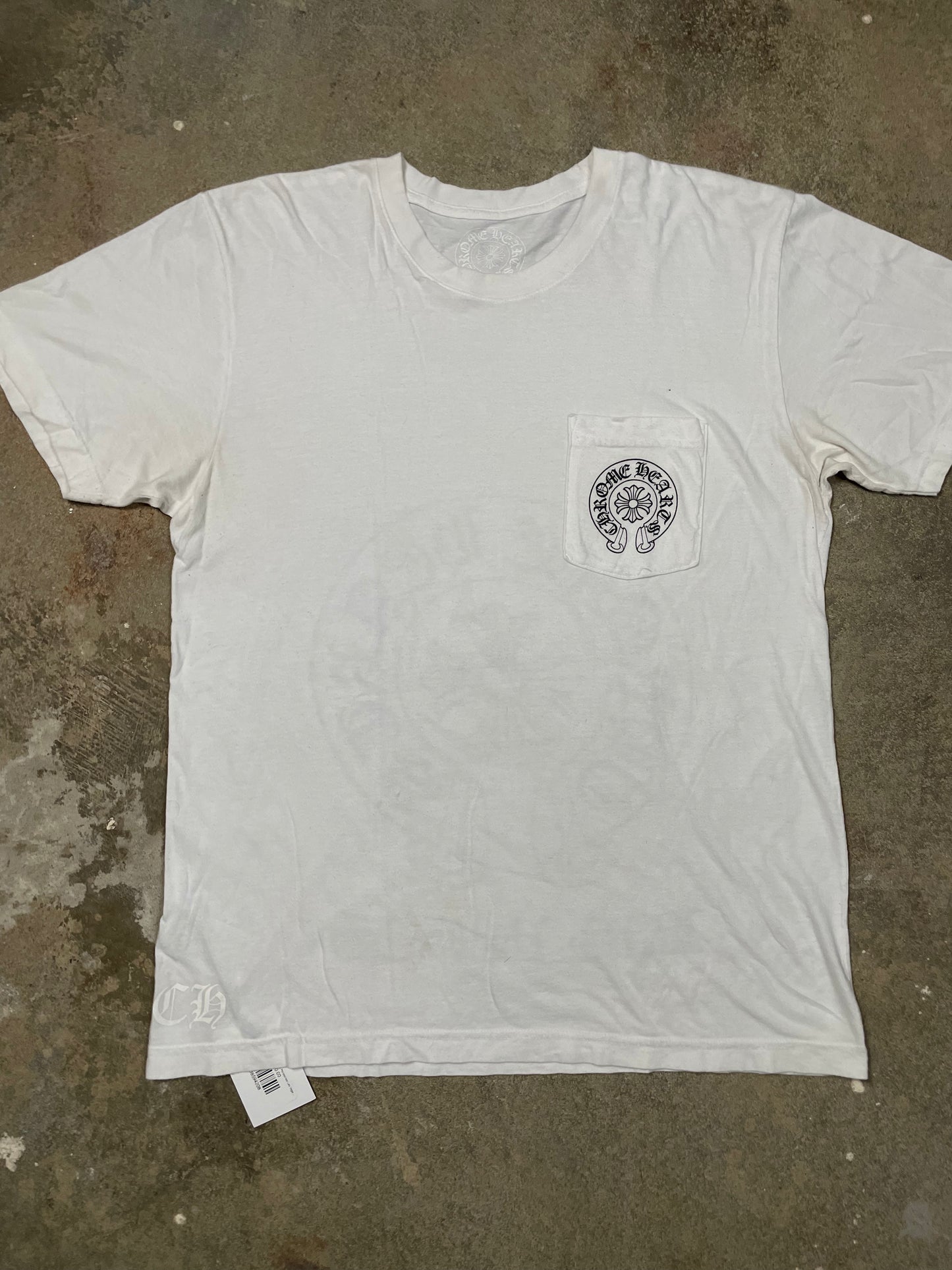 Chrome Hearts Tee White Horseshoe Las Vegas Large Used