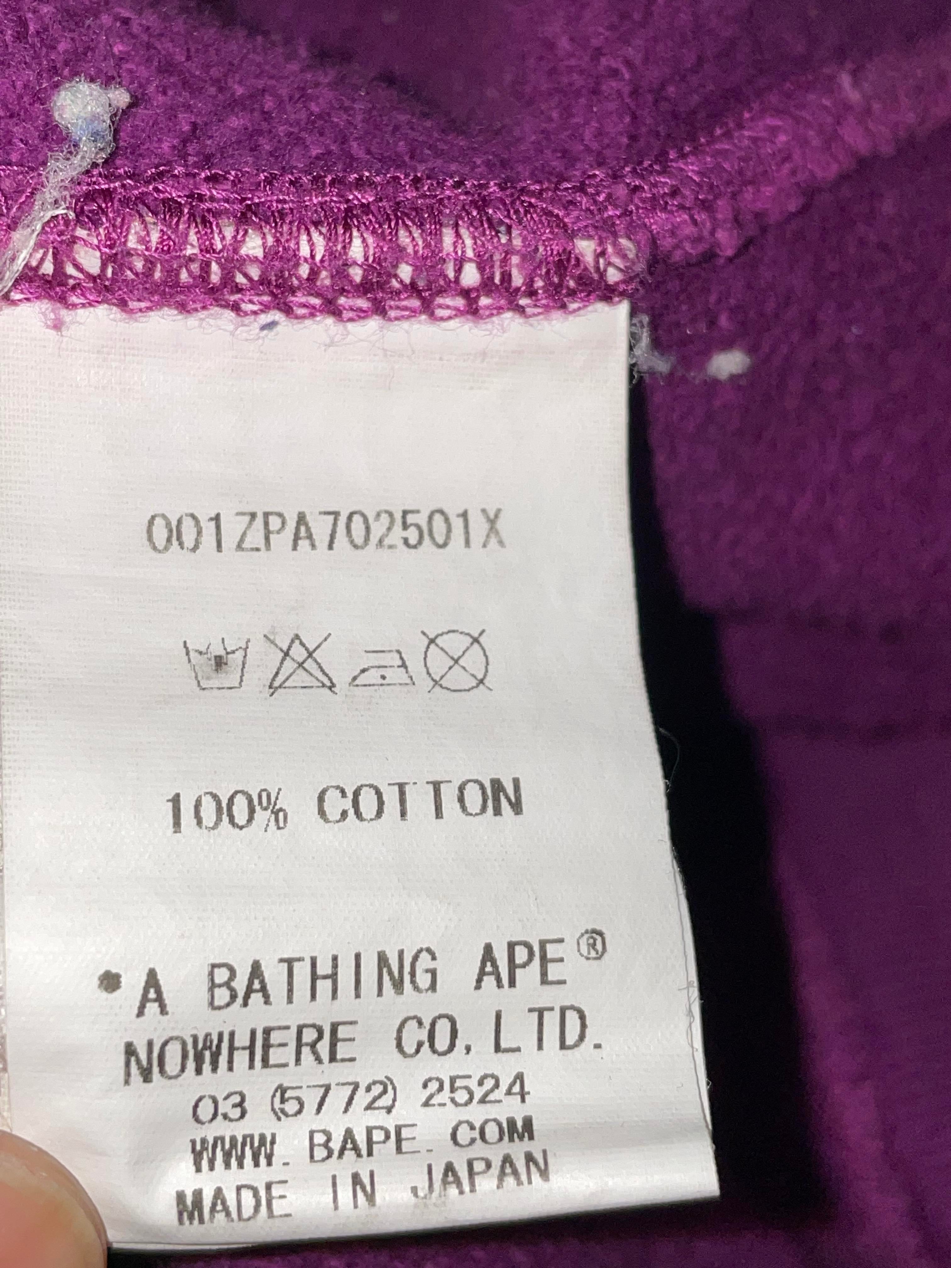 BAPE Shark Camo Purple Hoodie