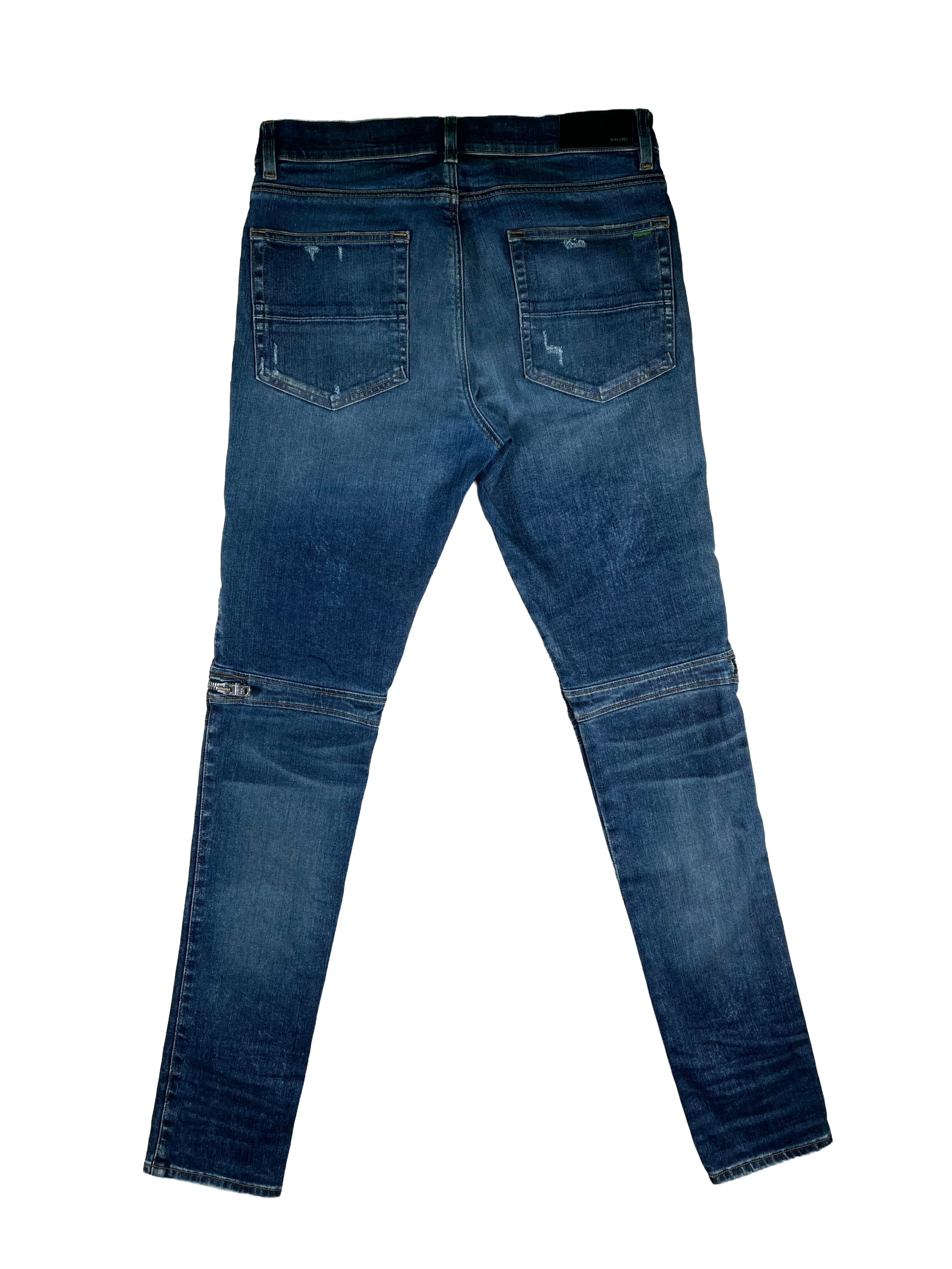 Amiri MX2 Denim Denim Patch Light Wash Jeans