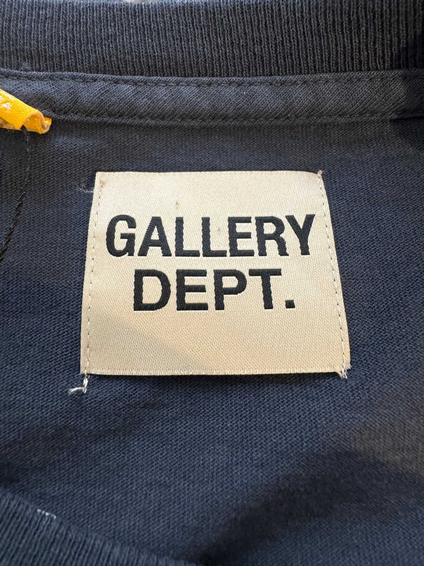 Gallery Dept French Logo Tee Navy Yellow Used XXL