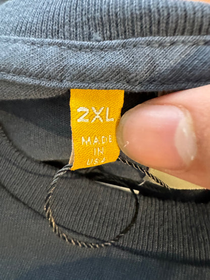 Gallery Dept French Logo Tee Navy Yellow Used XXL