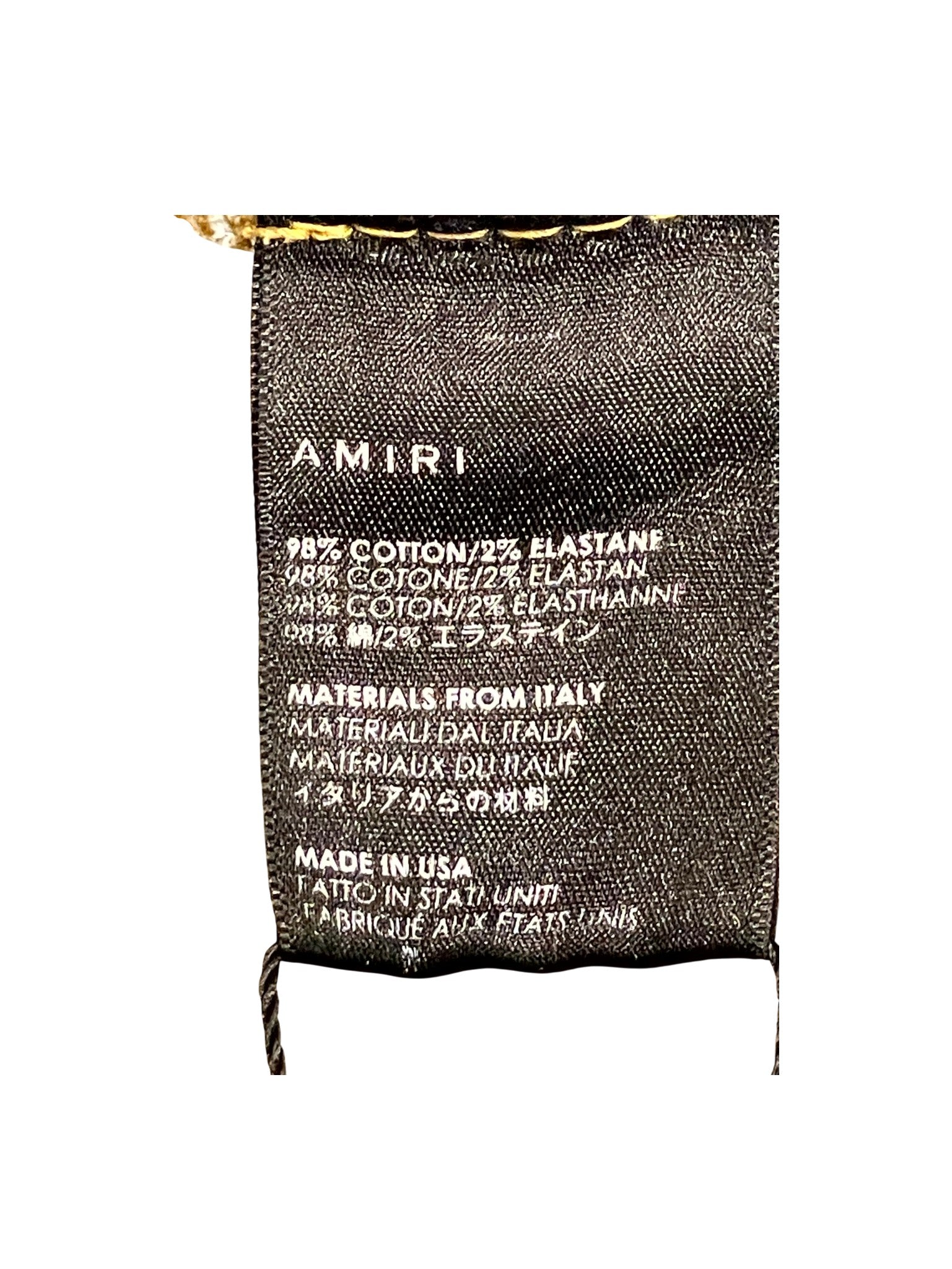 Amiri "Tiger" Light Wash Jeans