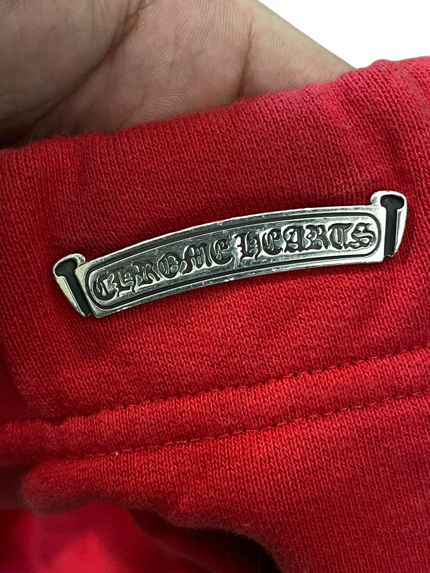 Chrome Hearts Triple Cross Red & White Shorts