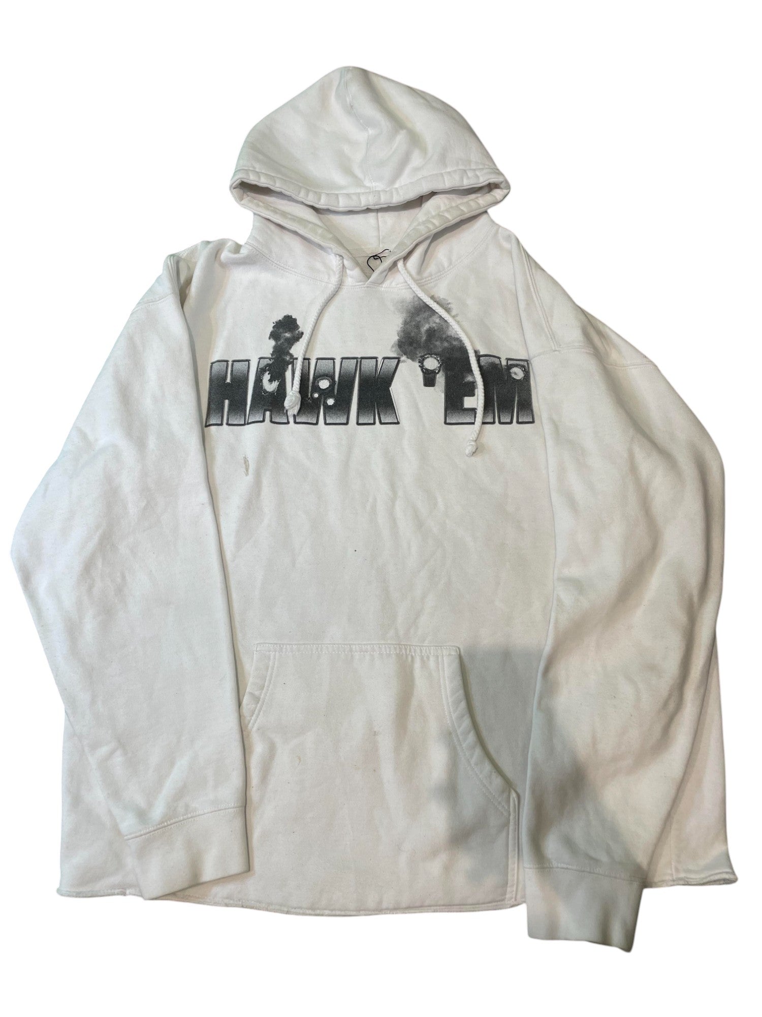 Vlone "Hawk Em" White Hoodie