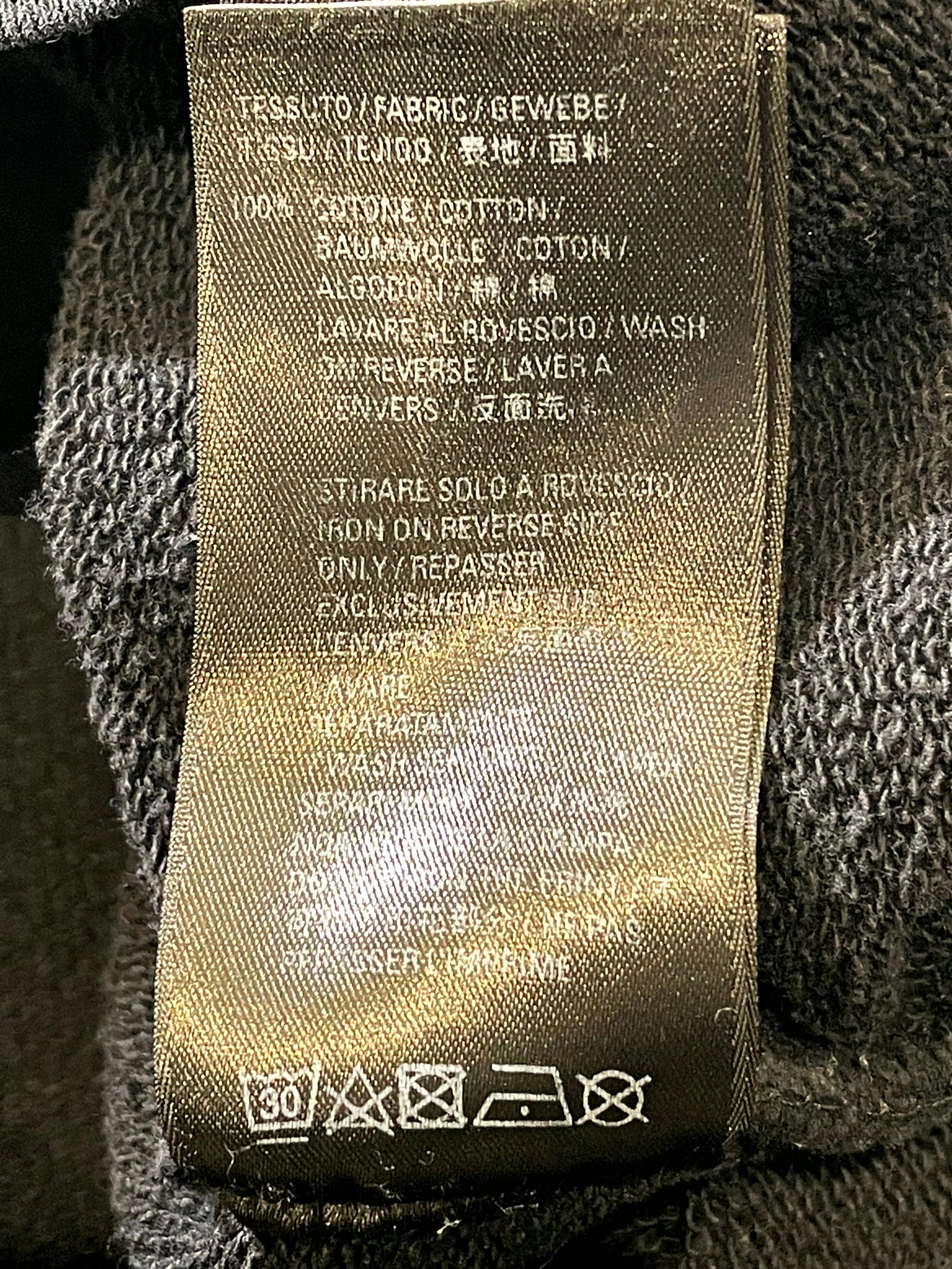 Balenciaga Trademark Logo Black Wash Hoodie