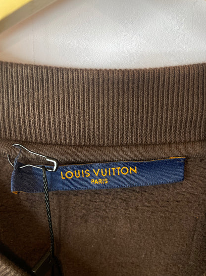 LV Crewneck Brown Velour Used Small