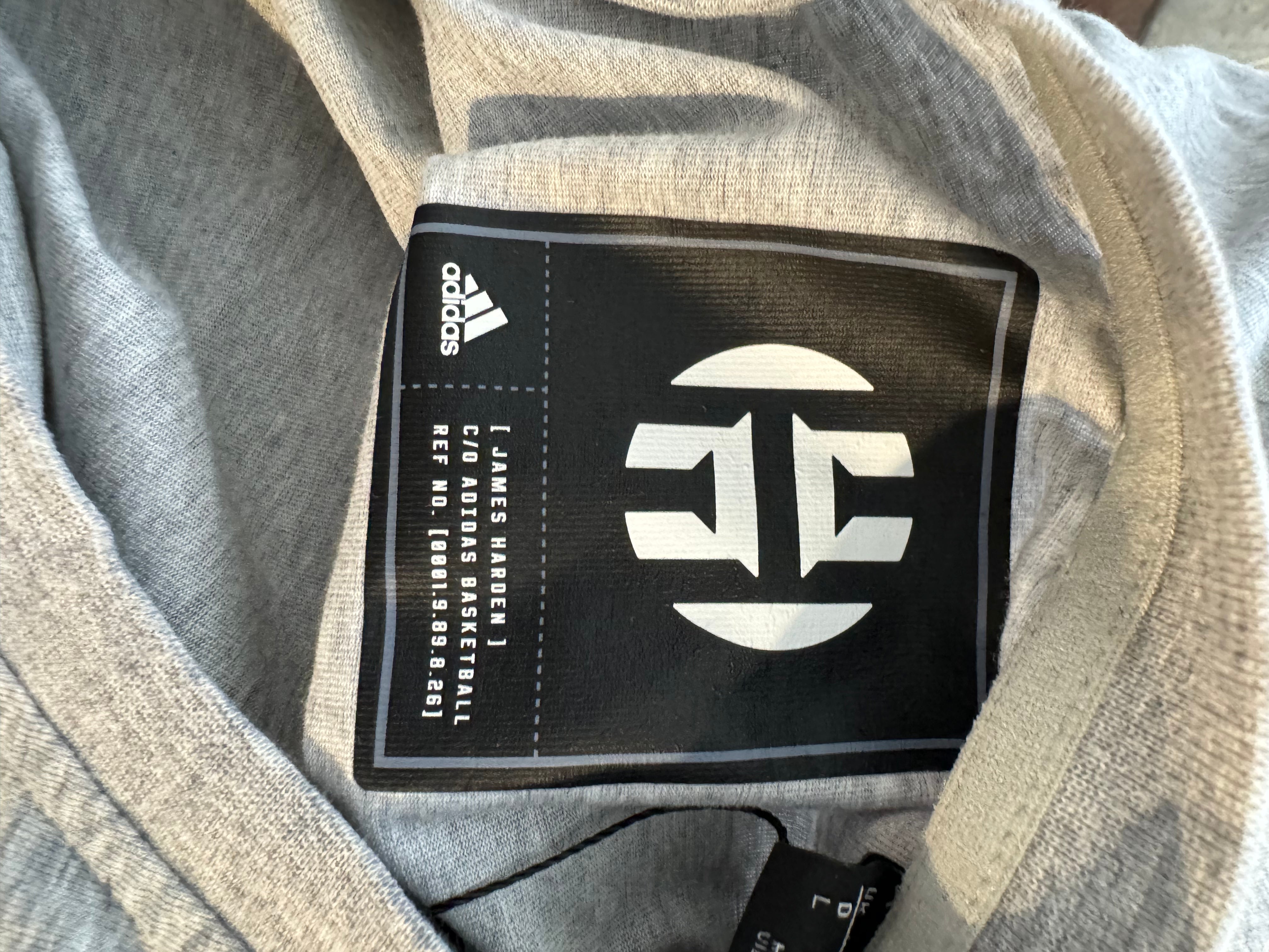 Adidas James Harden Tee Grey Used Large