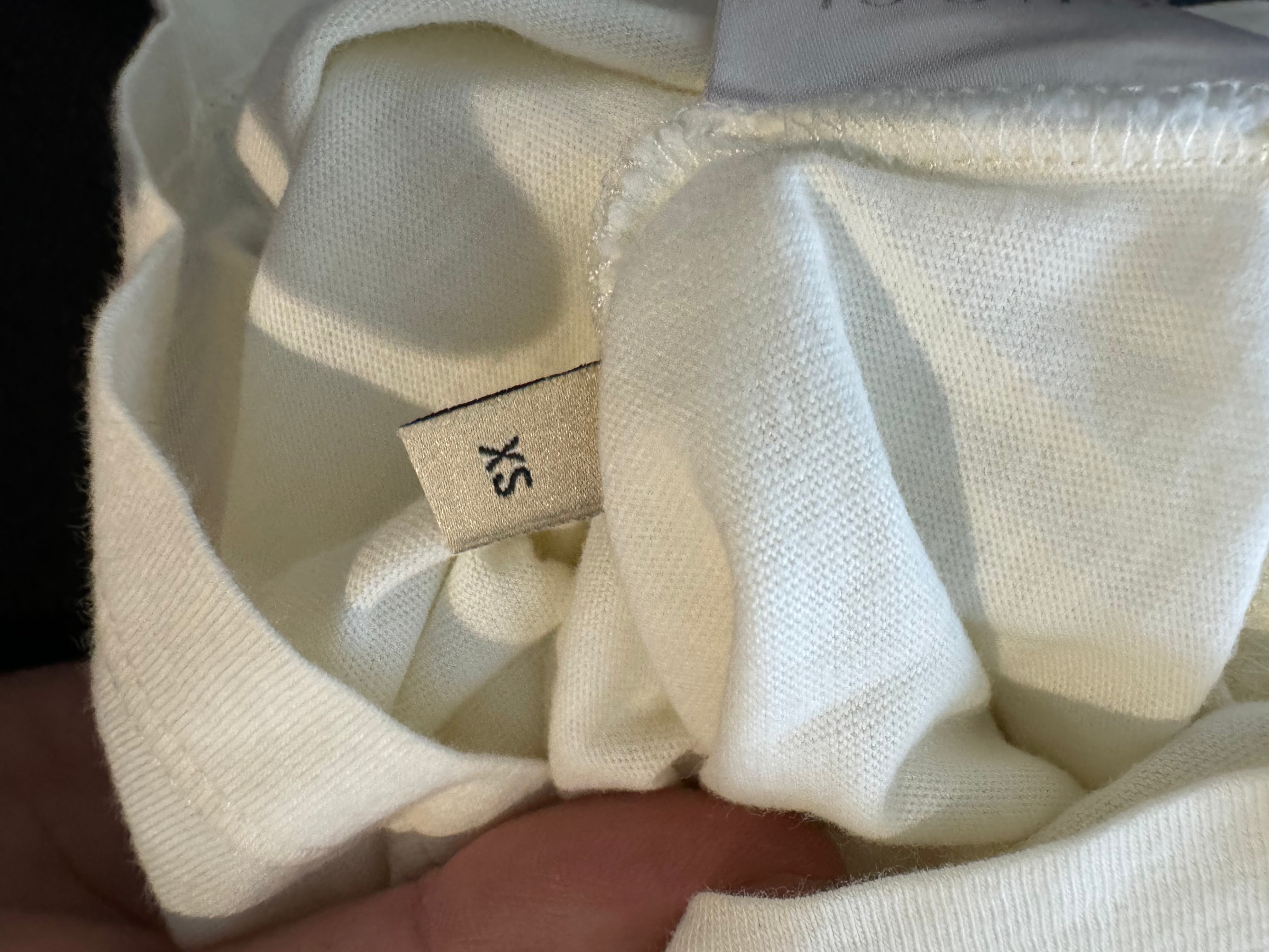 Gucci White Chest Logo Apple Tee Used XS