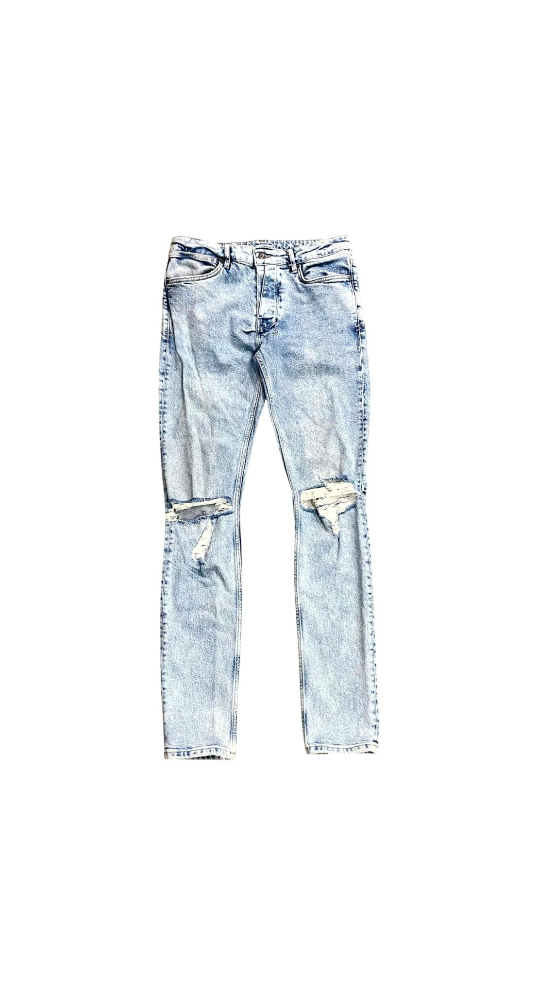 Ksubi Plain Ripped Light Wash Jeans
