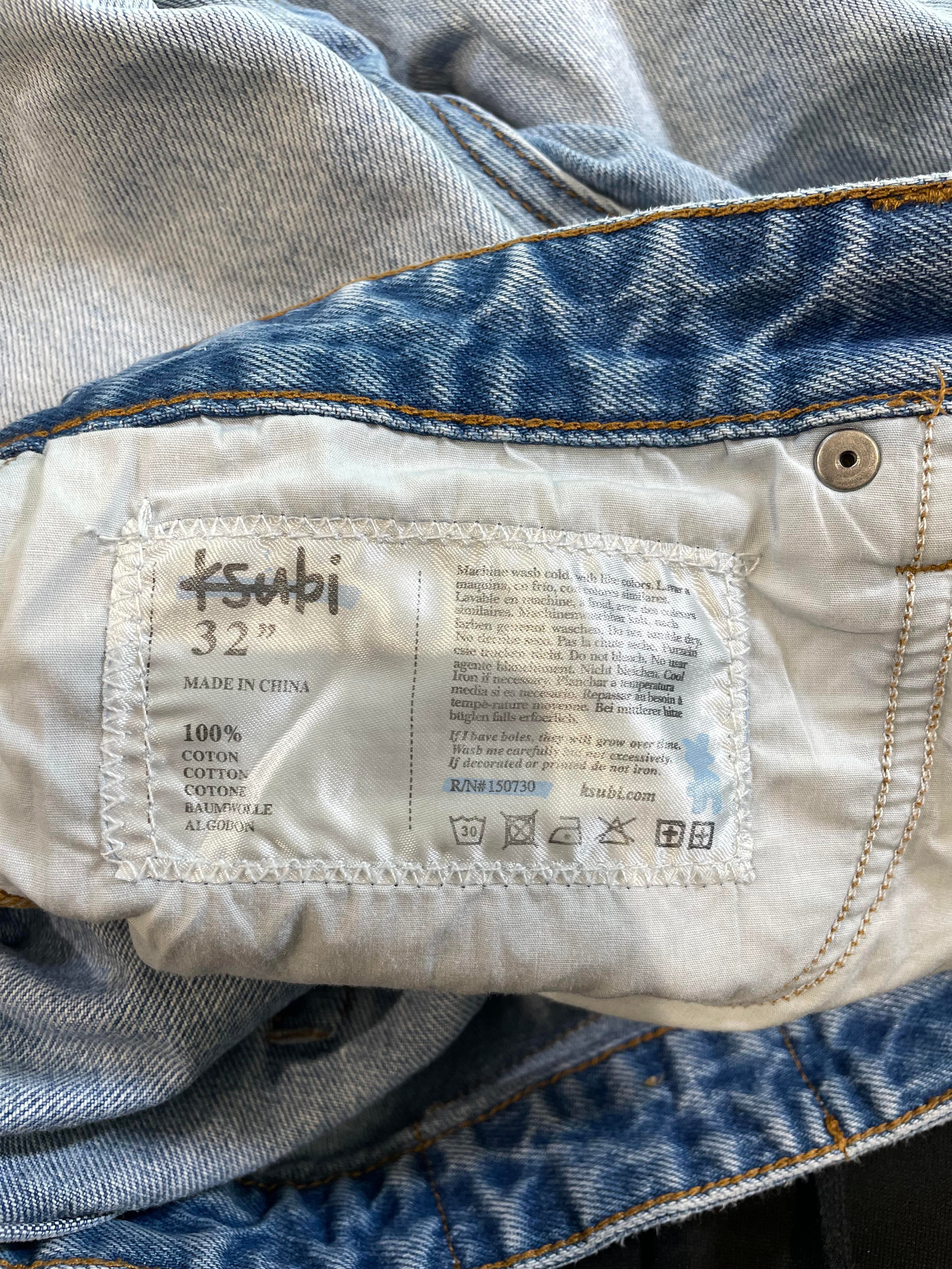Ksubi  Plus Logo Light Wash Jeans
