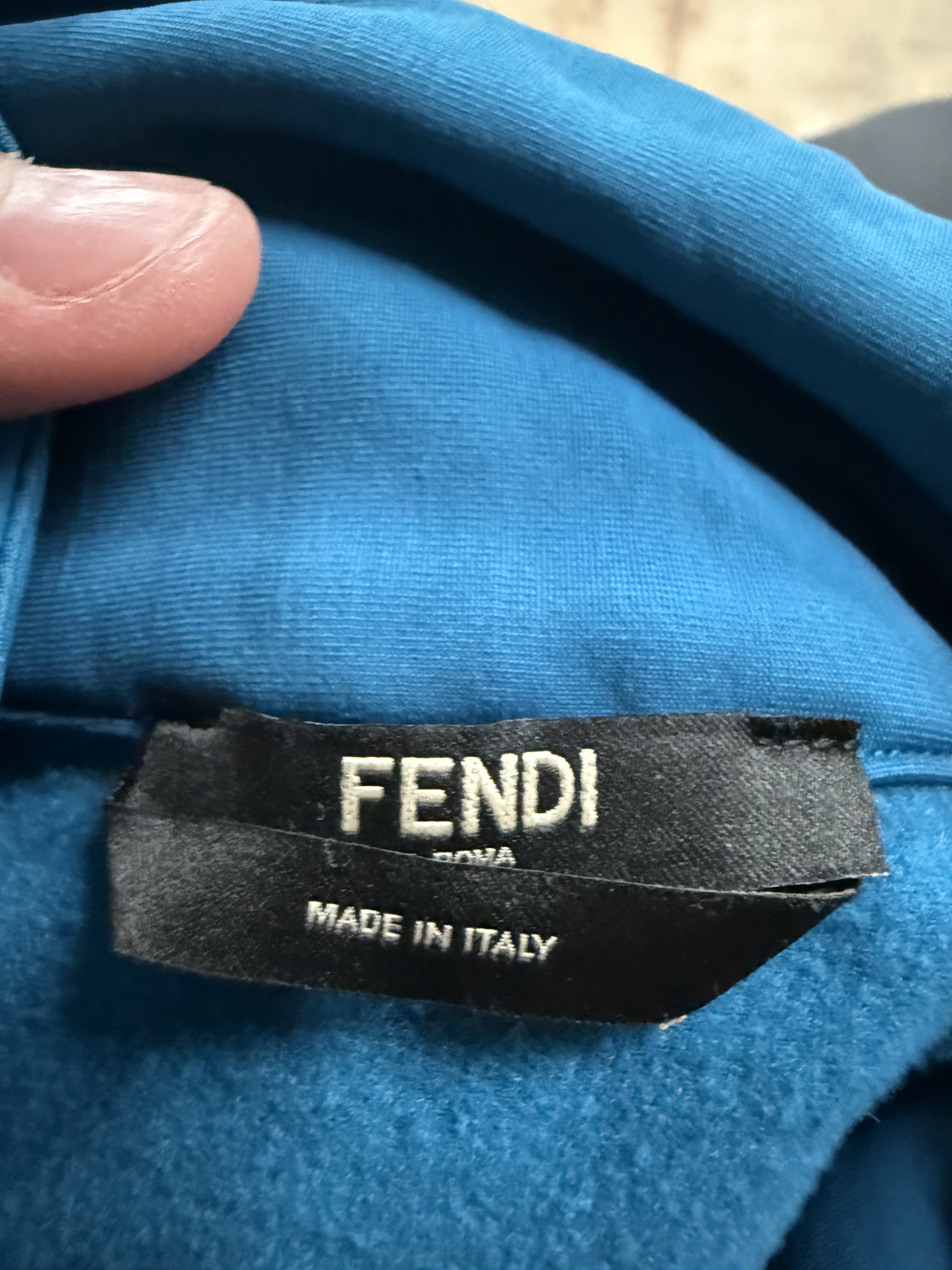 Fendi Track Jacket Blue Monster Used 48 (Small)
