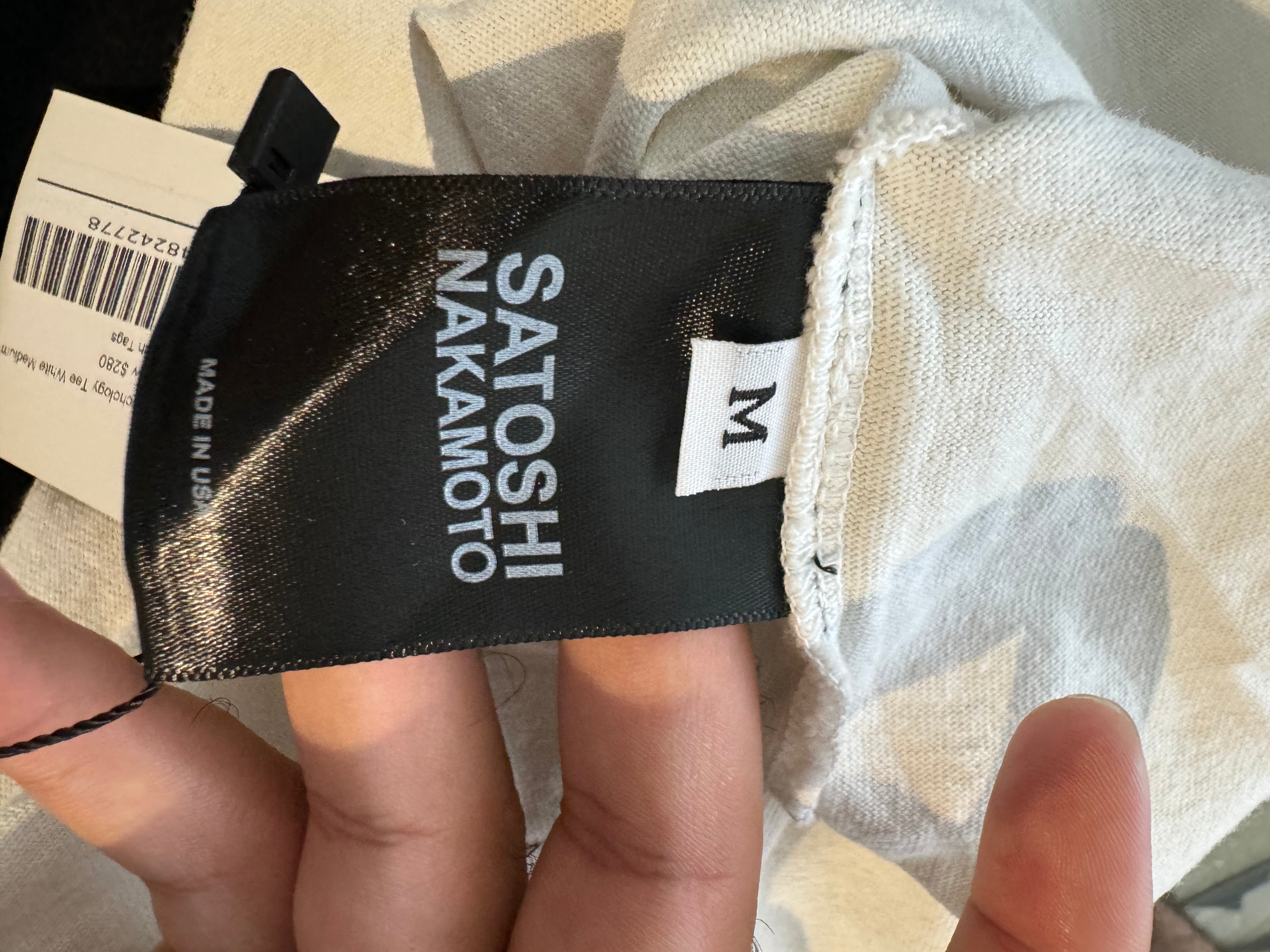 Satoshi Nakamoto Psychology Tee White New With Tags Medium